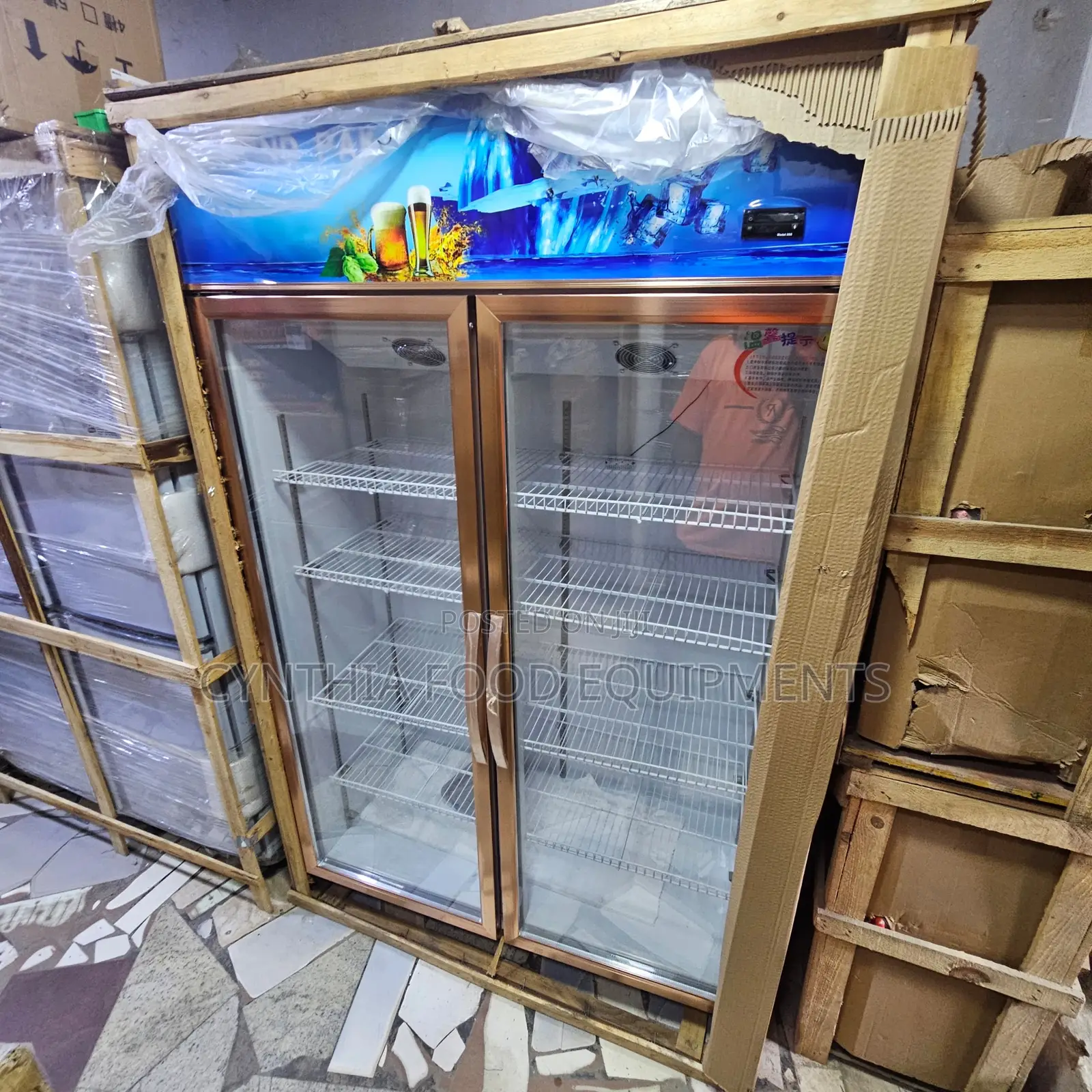 2 Doors Vertical Display Chiller