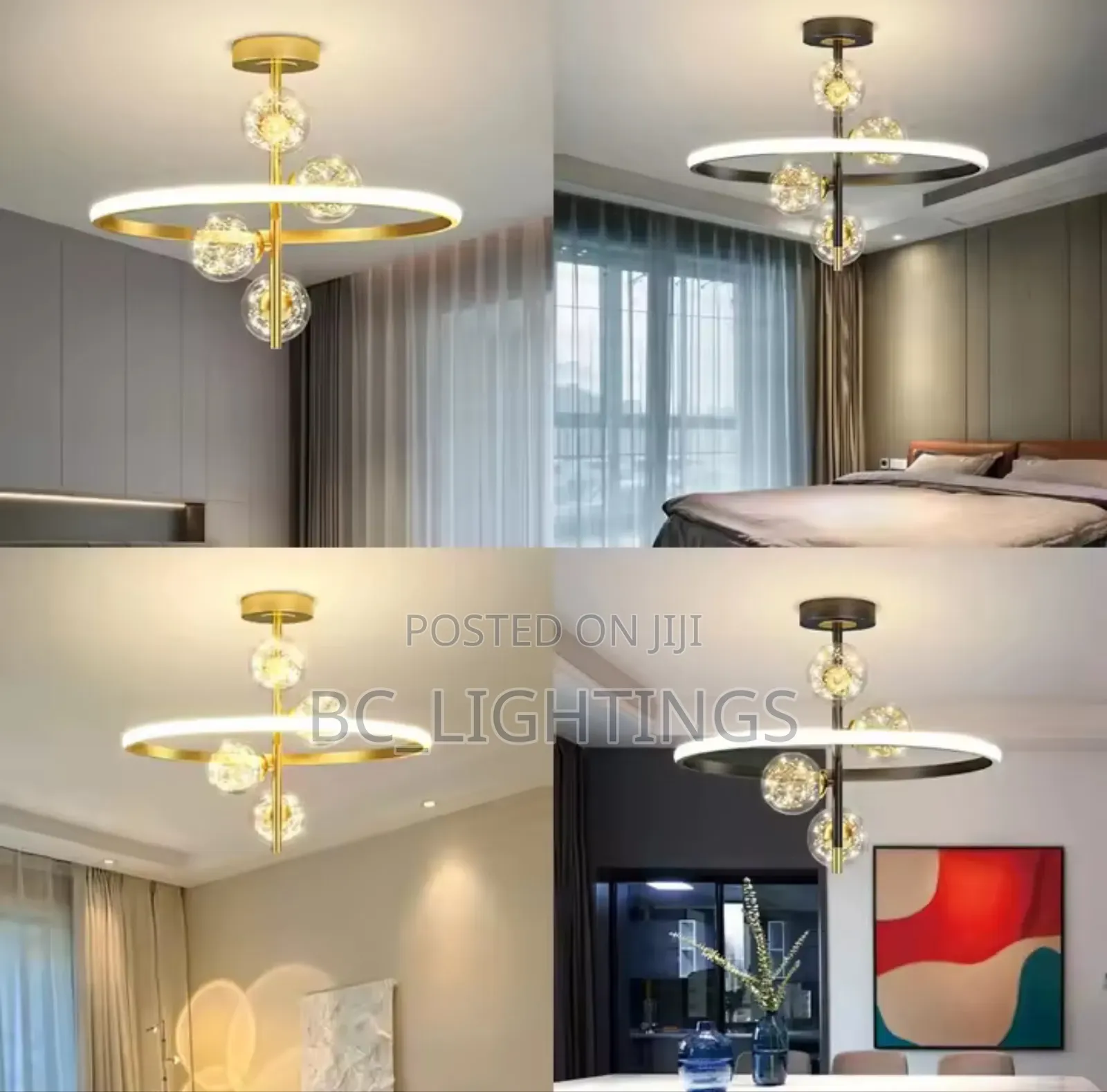 Modern Led Glass Chandelier Light