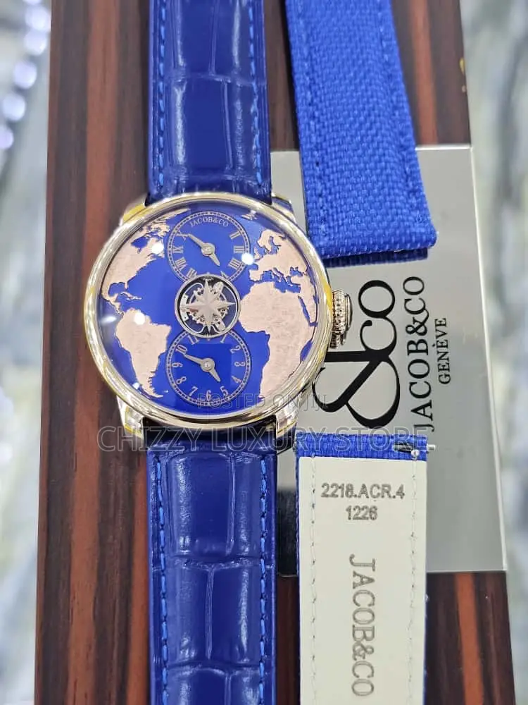 Jacob and Co Quality Luxury Leather Automatic Engine Wristwatch
