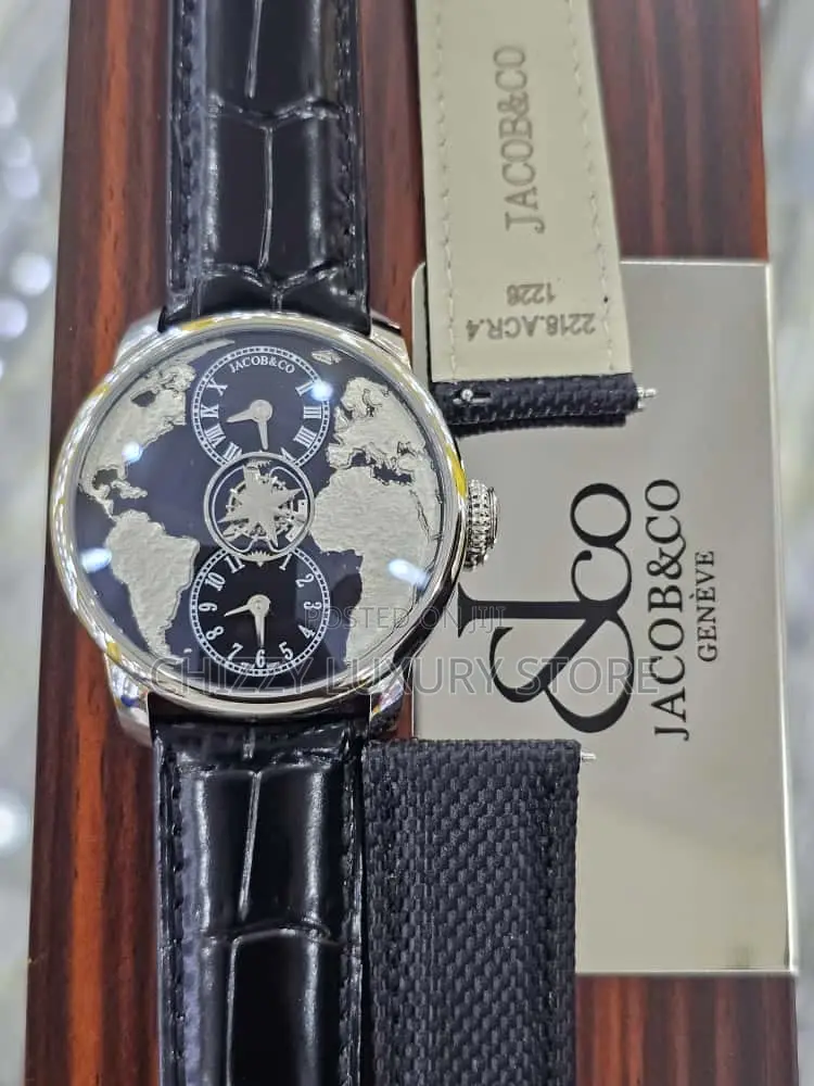 Jacob and Co Quality Luxury Leather Automatic Engine Wristwatch