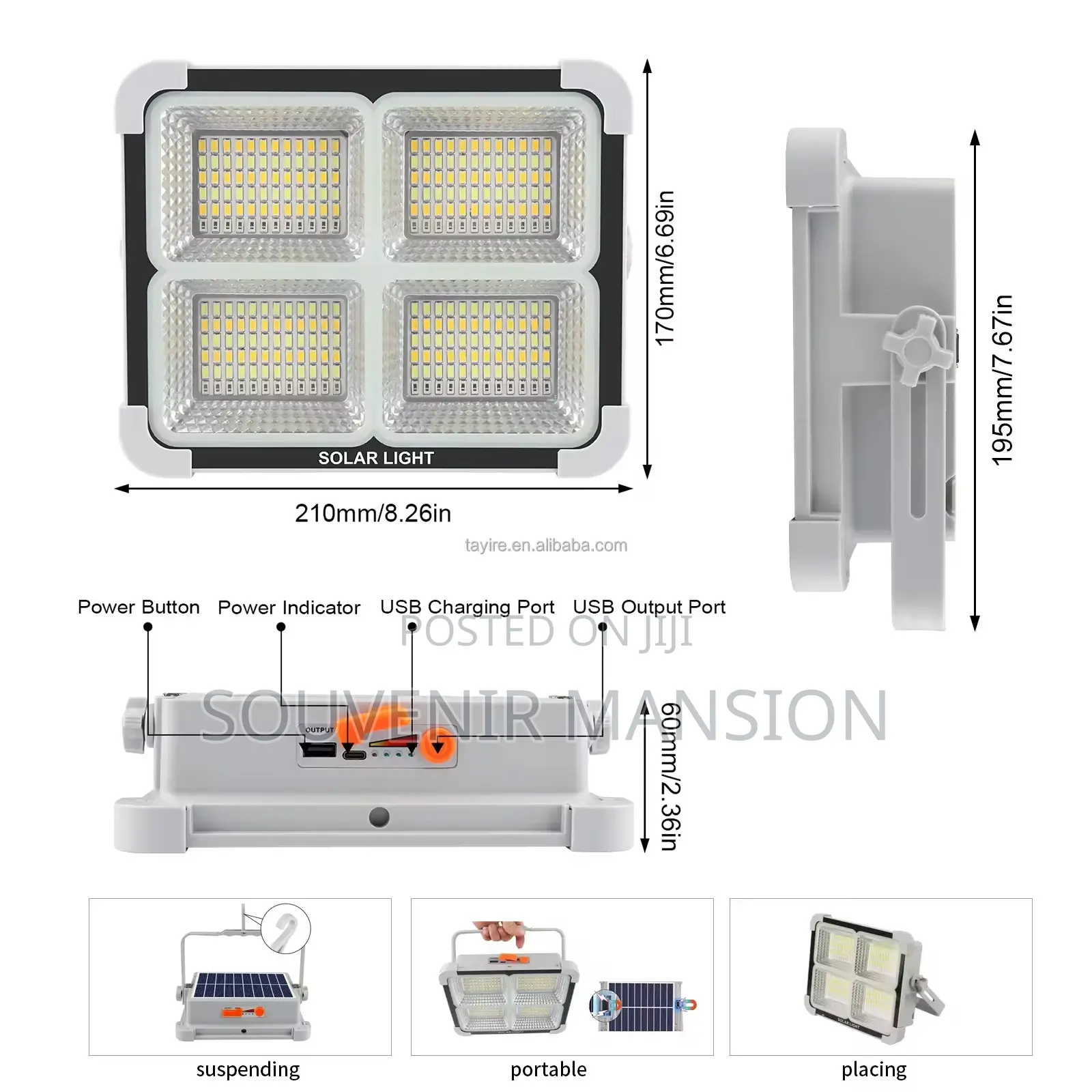 Hq Rechargeable Solar Outdoor Light
