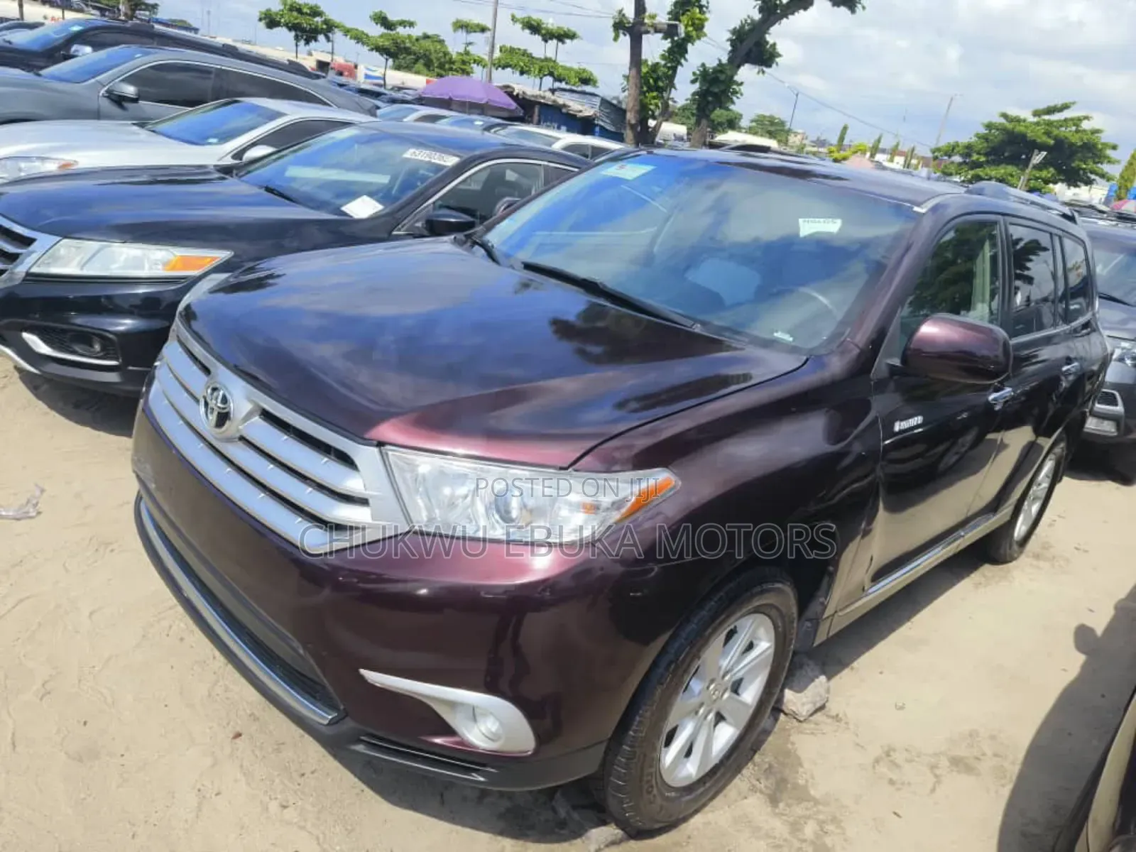Toyota Highlander Limited 3.5L 2WD 2013 Red