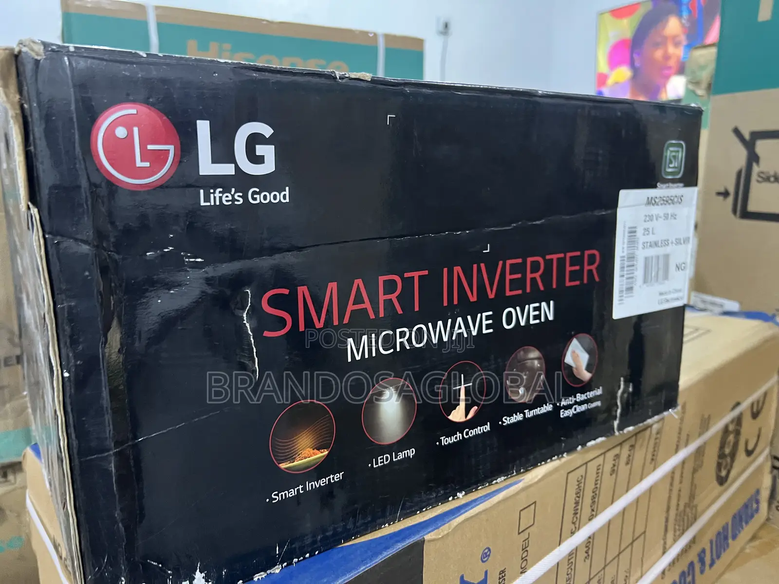 Lg 25l Inverter Microwave Ms2595cis With Smart Even-Heating