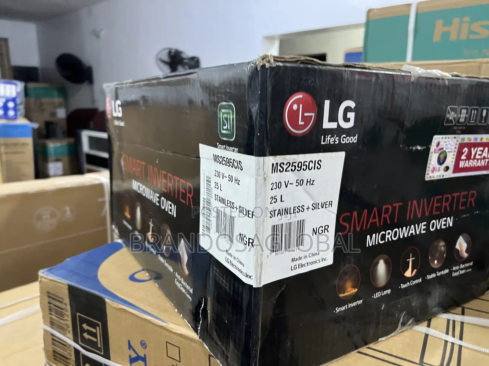 Lg Ms2595cis 25l Stylish Stainless Microwave With Even-Cook Tech