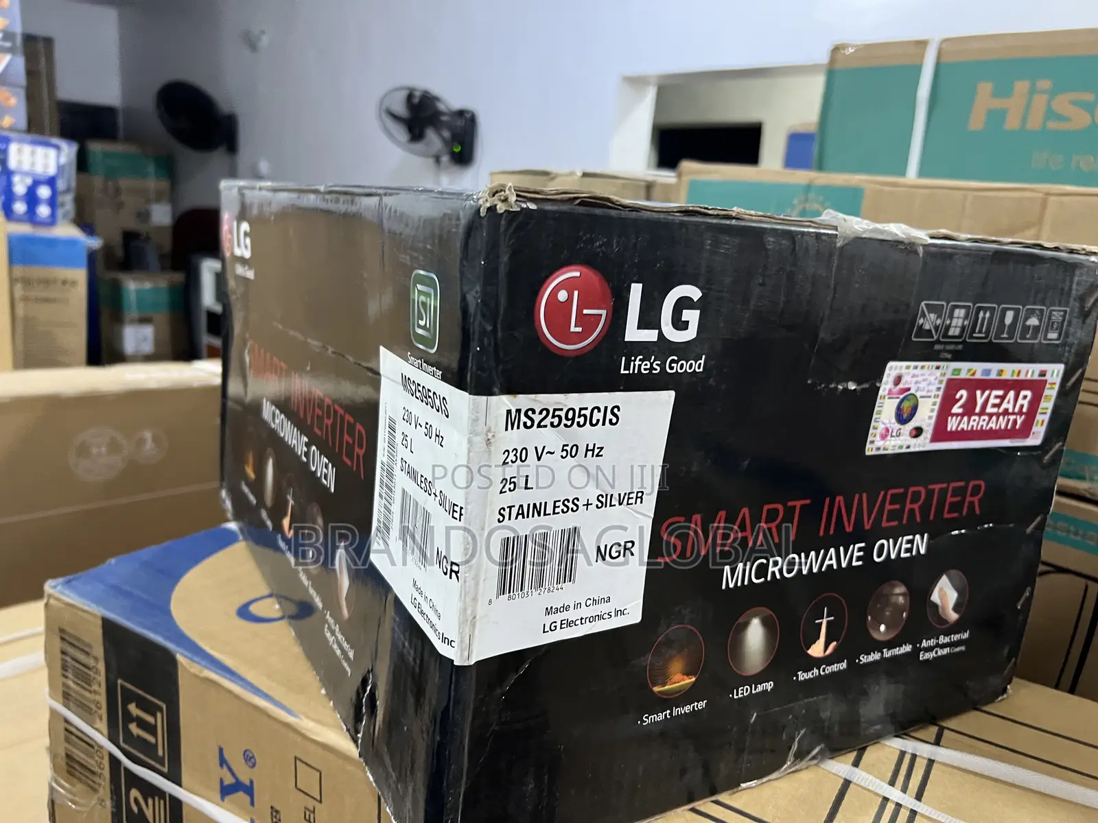 Lg 25l Inverter Microwave Oven Ms2595cis With Responsive Touchpad