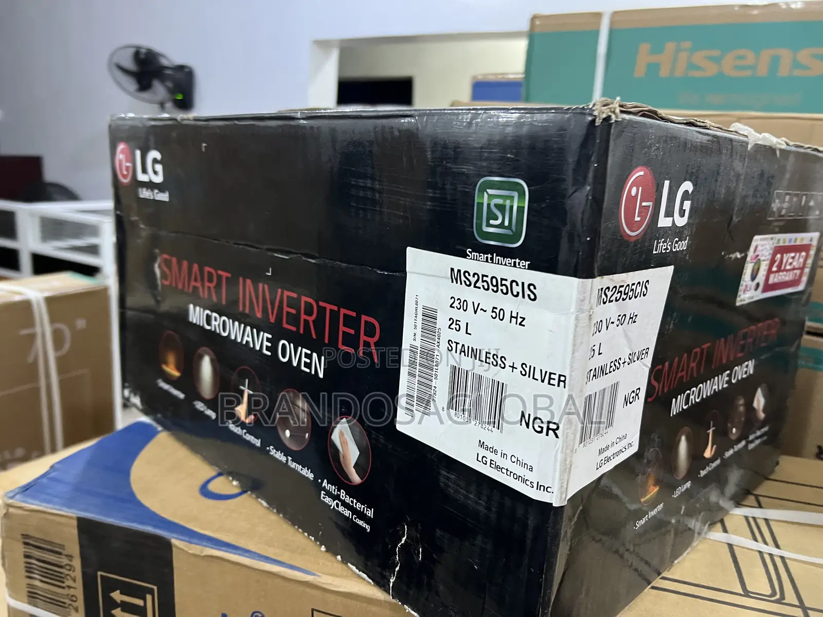 Lg Smart 25l Ms2595cis Microwave With Fast Reheating Power
