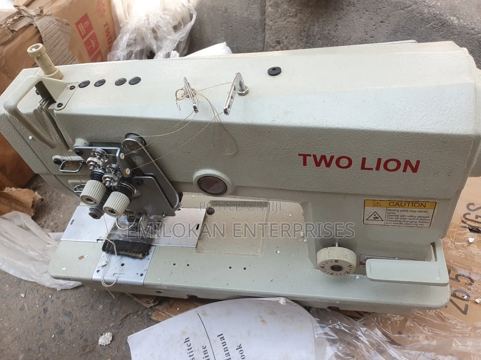 Industrial Two Lion Double Needle Sewing Machine Model T-845