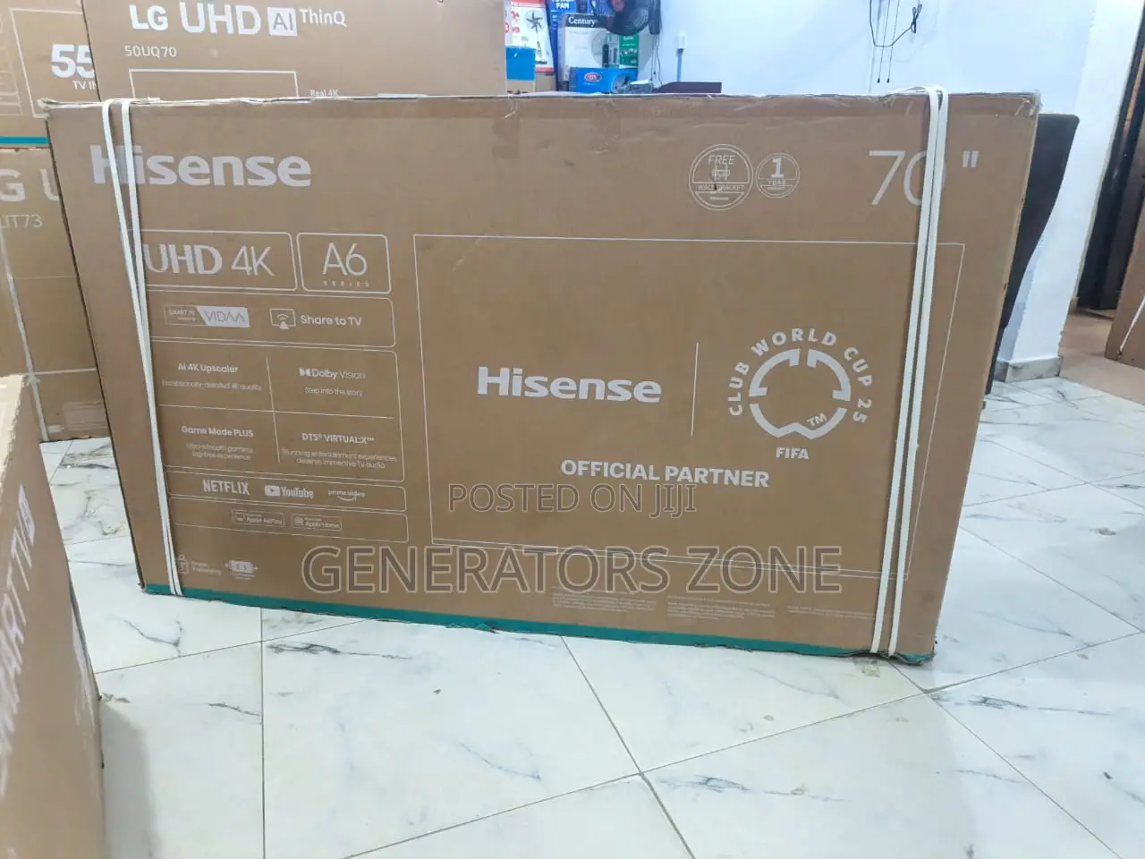 Hisense 70′′ Uhd A6 Series Tv – Code 70a6k