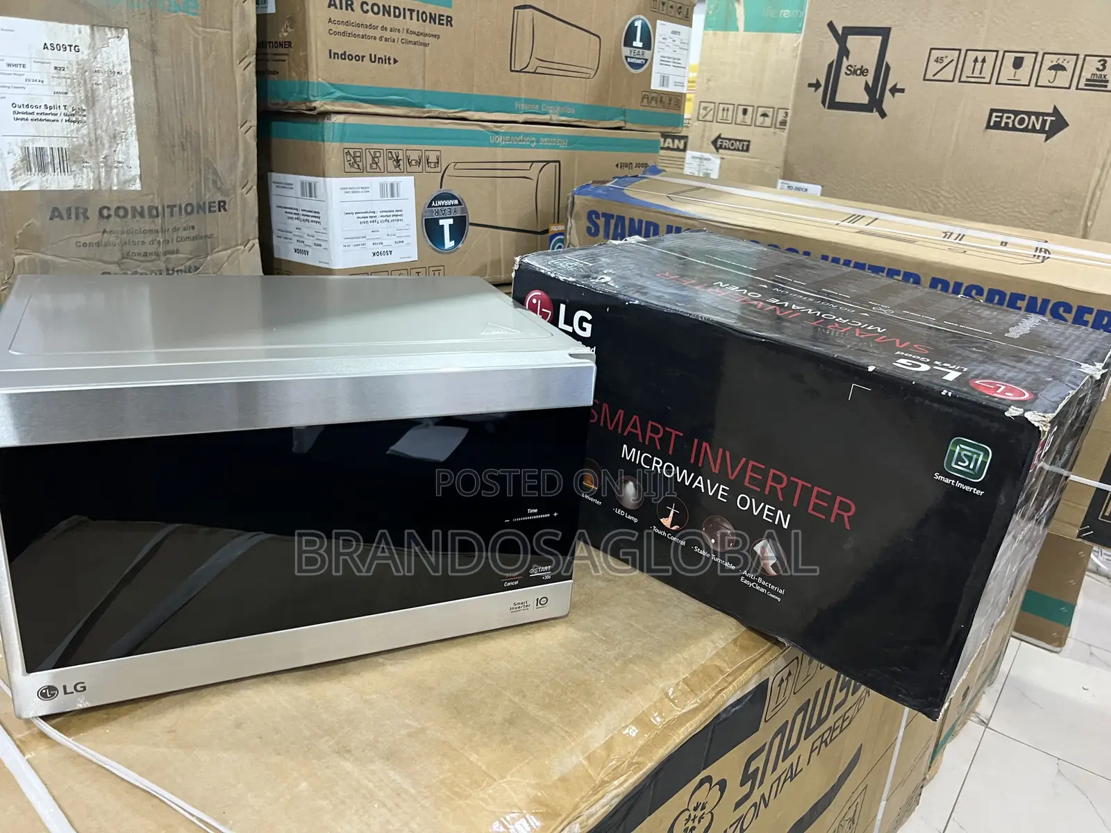 Lg 25l Smart Inverter Microwave Ms2595cis With Modern Touch Display