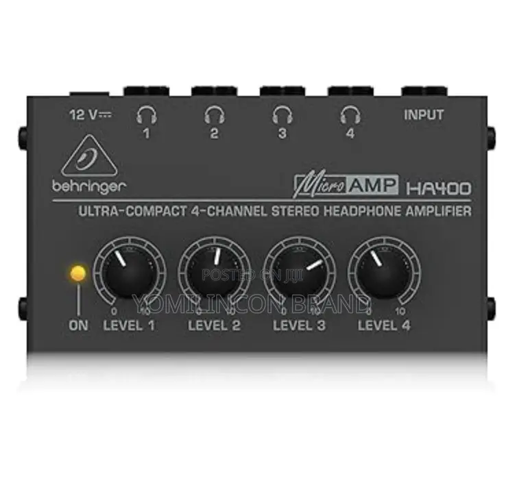Behringer Microamp Ha400 Ultra-Compact 4 Channel Stereo Headphone