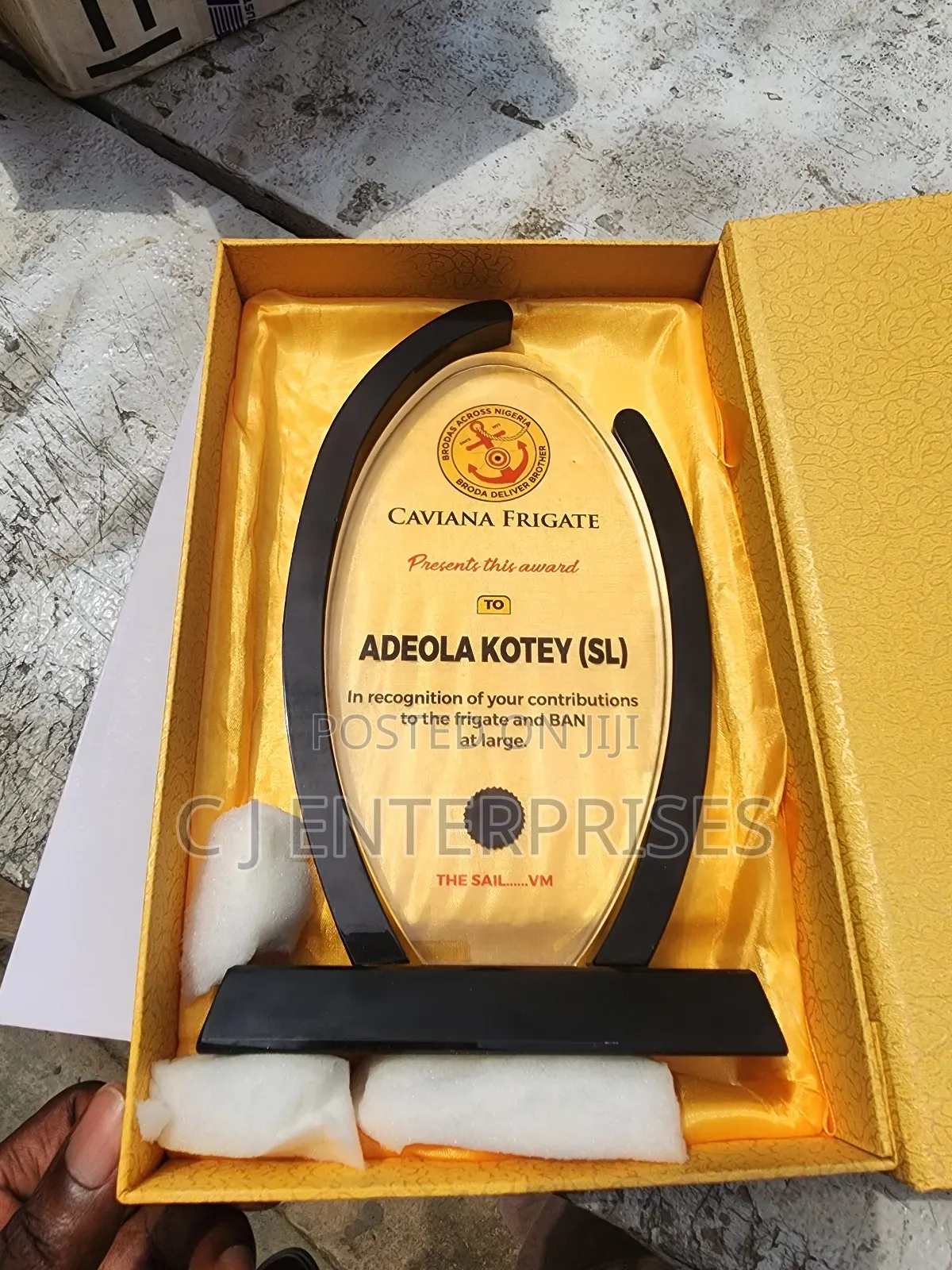 Crystal Glass Award Plaque E65