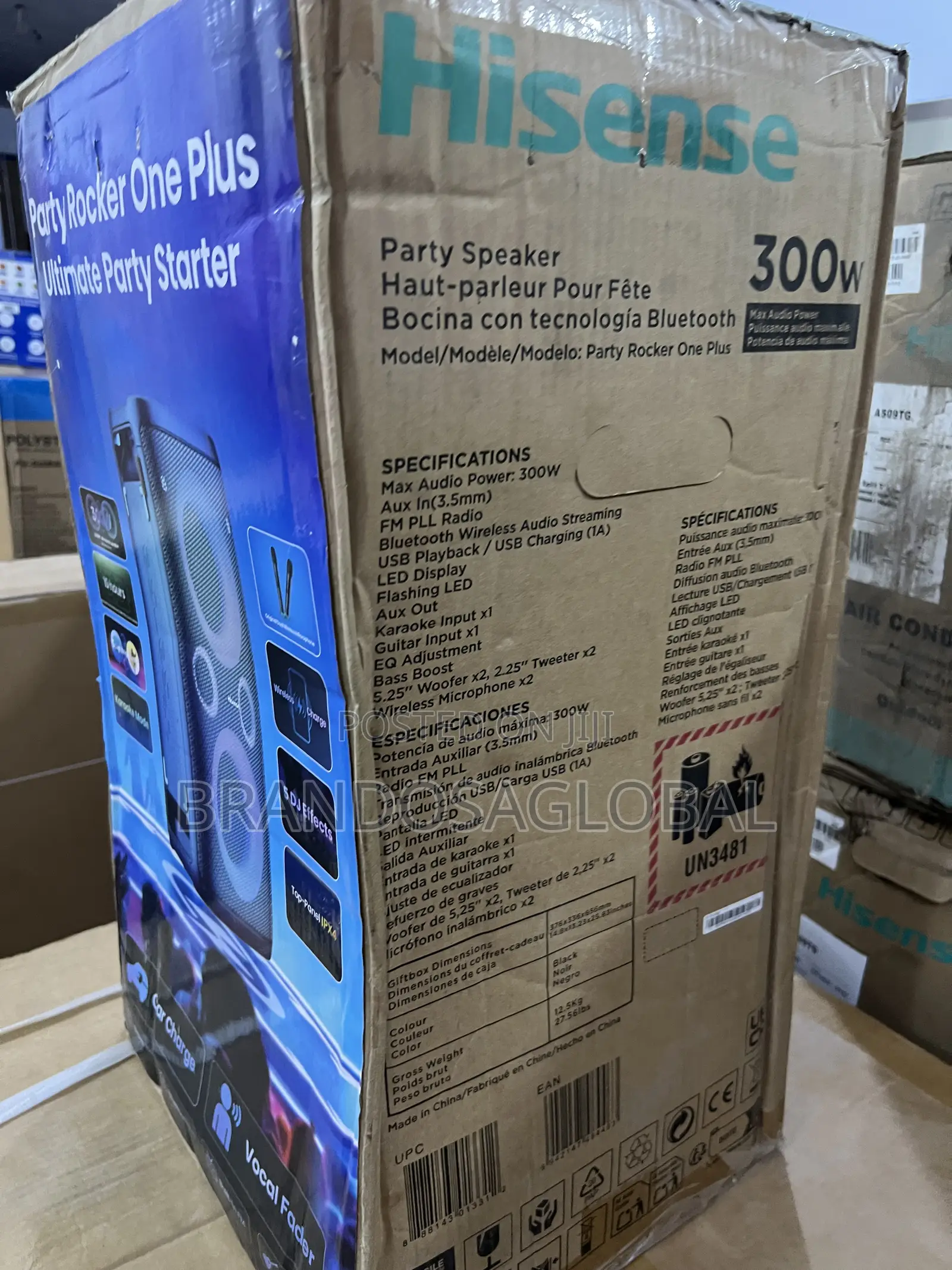 Hisense 2.0 Aud110hp Party Speaker With Mic Dual Channel Output