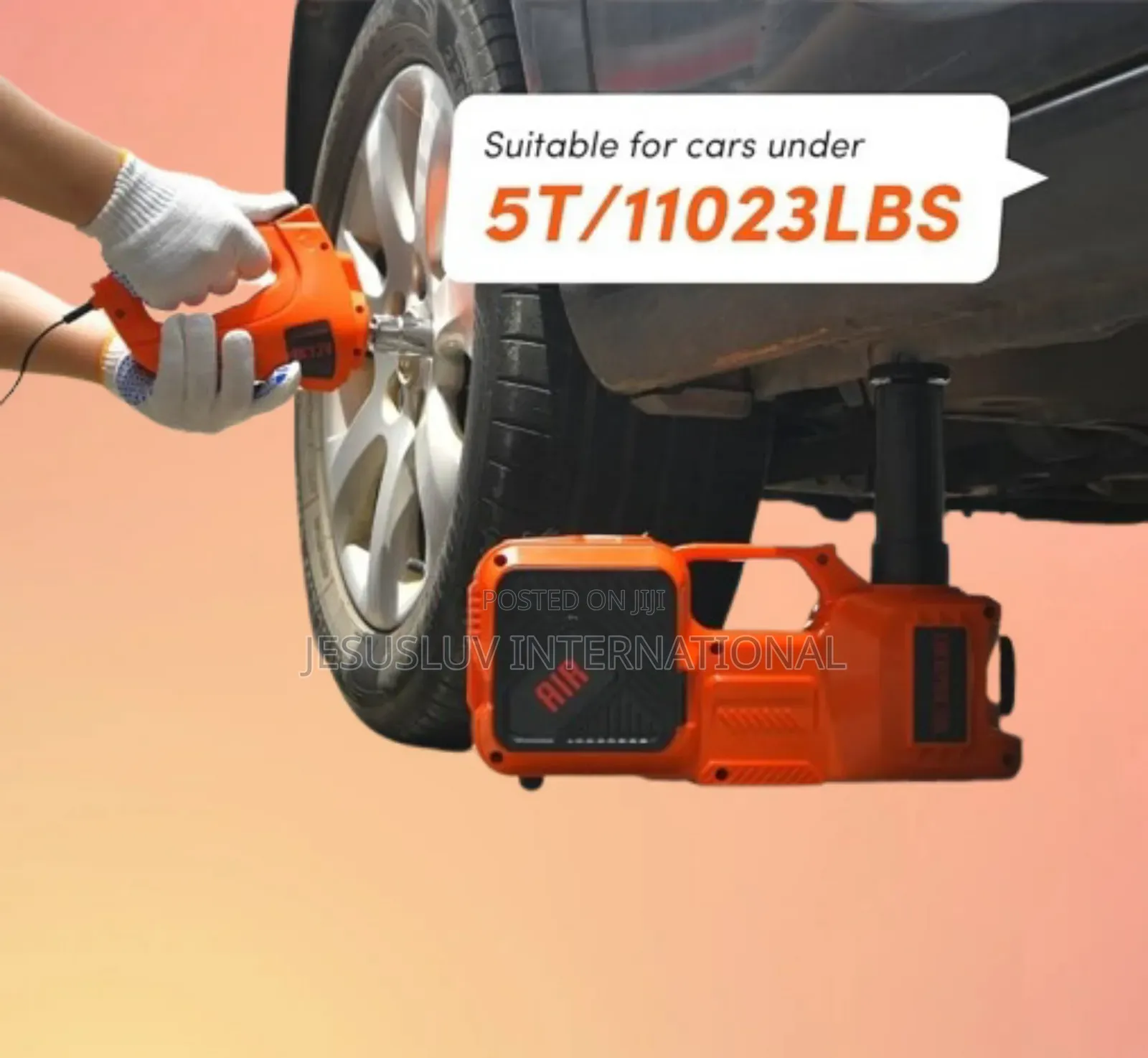 Auto Electric Car Jack 5 Ton With Impact Wrench Tyre Pump