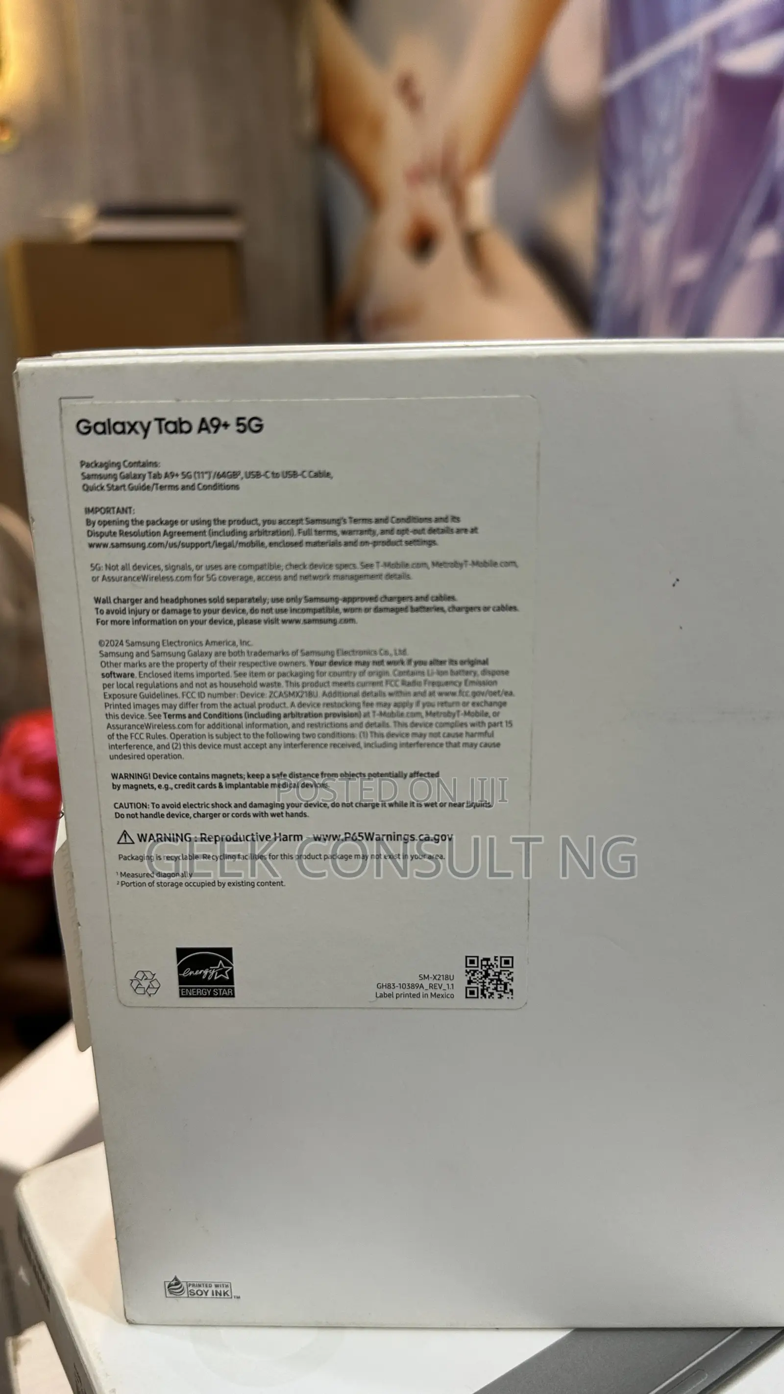 New Samsung Galaxy Tab A9+ 64 GB Black