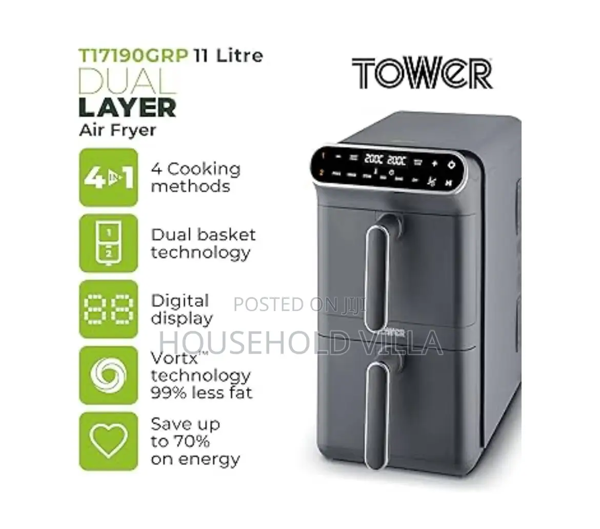 Tower Vortx Xl Dual Stack Digital Air Fryer