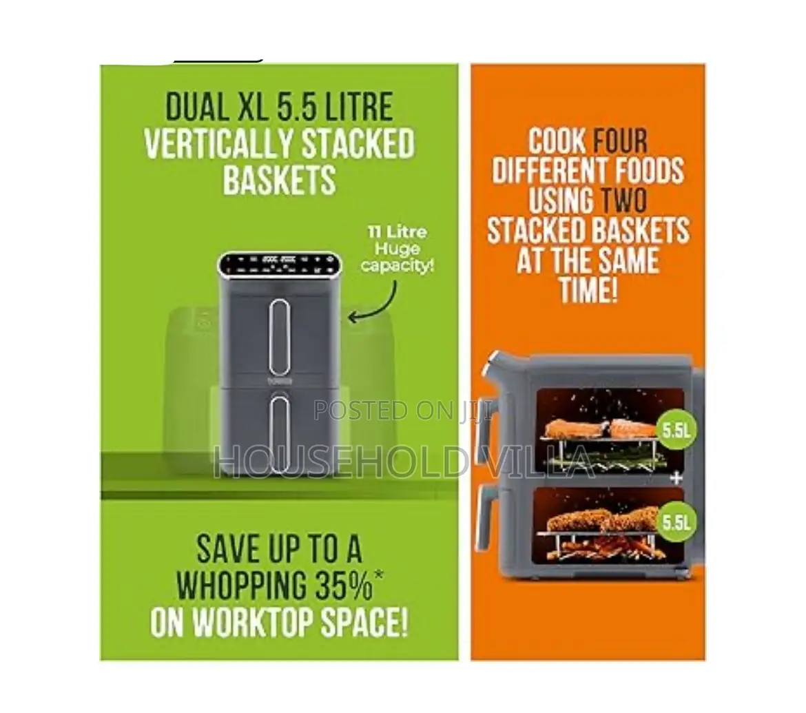 Tower Vortx Xl Dual Stack Digital Air Fryer