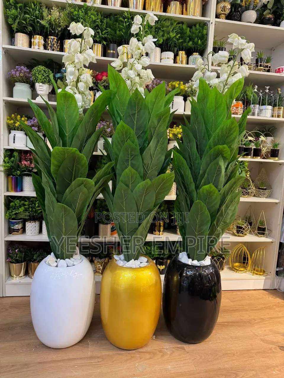 Artificial Plants In Fibre Pot