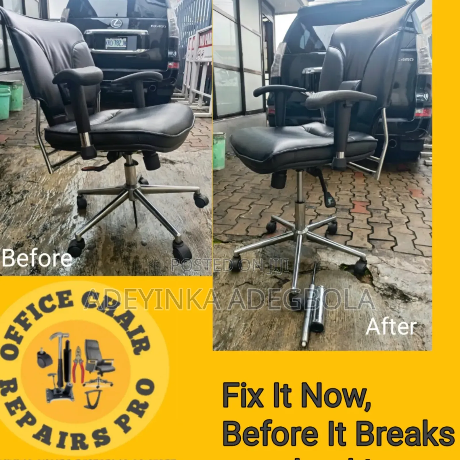Office Chair Repair Expert - Fast Fix for Sinking Broken Chairs