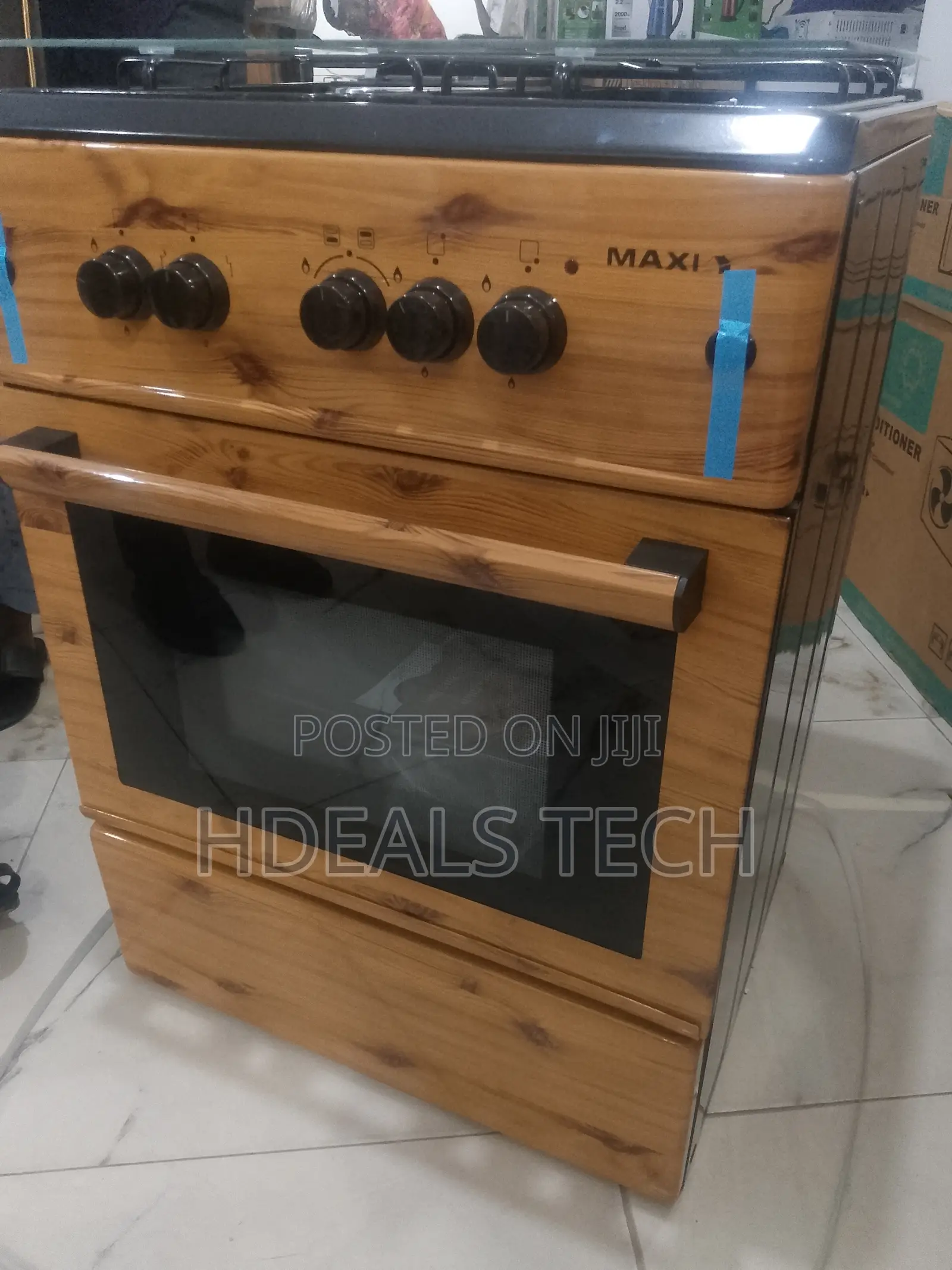 Maxi 60x60 Inox Finish Cooker - 3+1 Burners