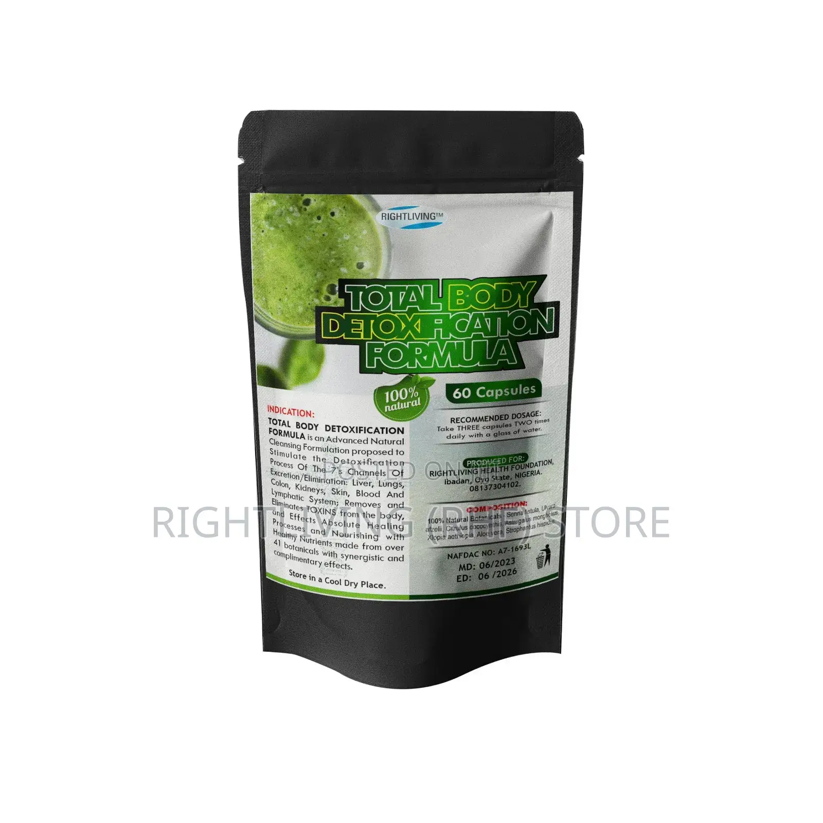 Total Body Detoxification (3 Packs) for 1 Month