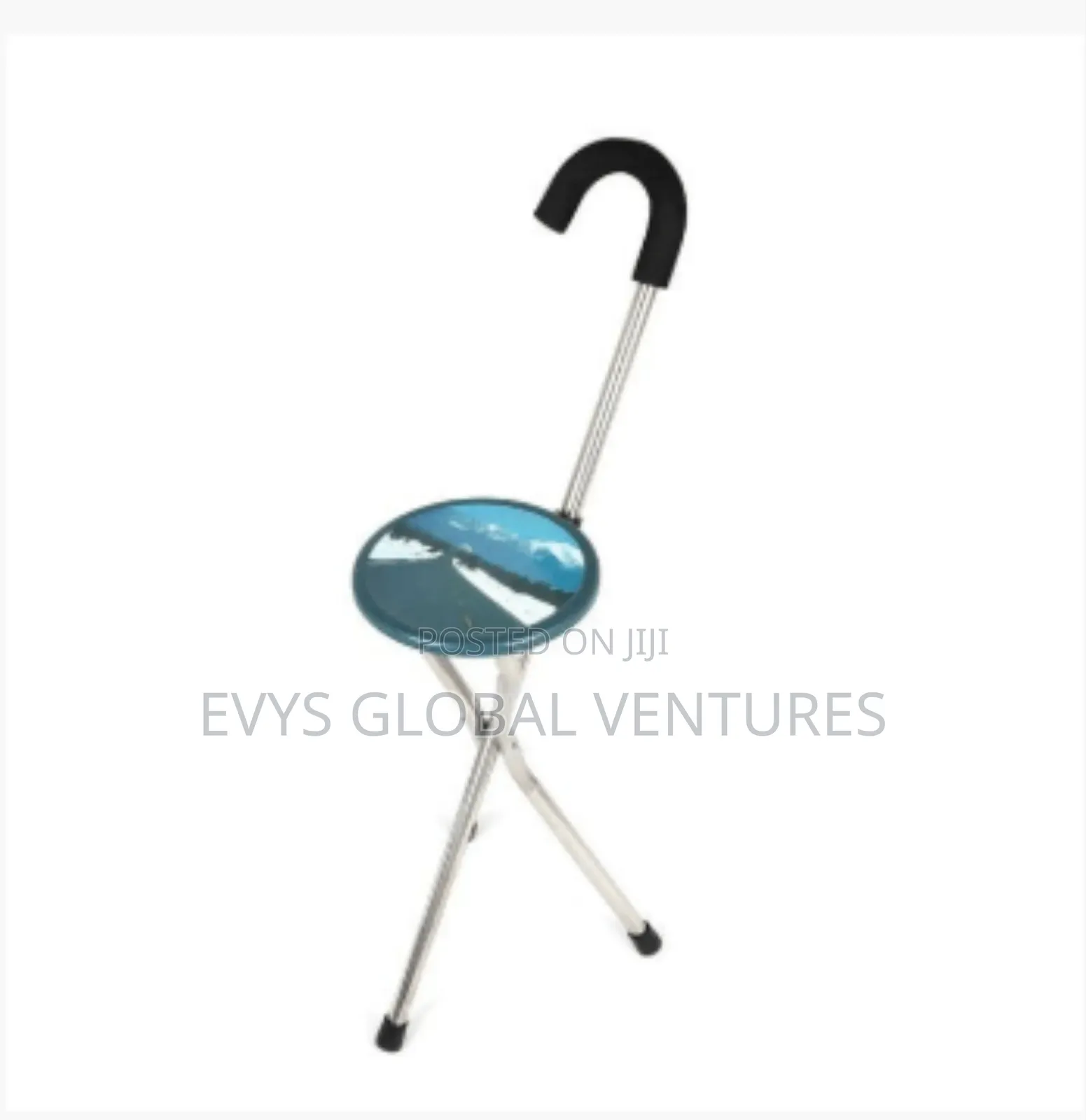 Foldable Walking Stick With Seat