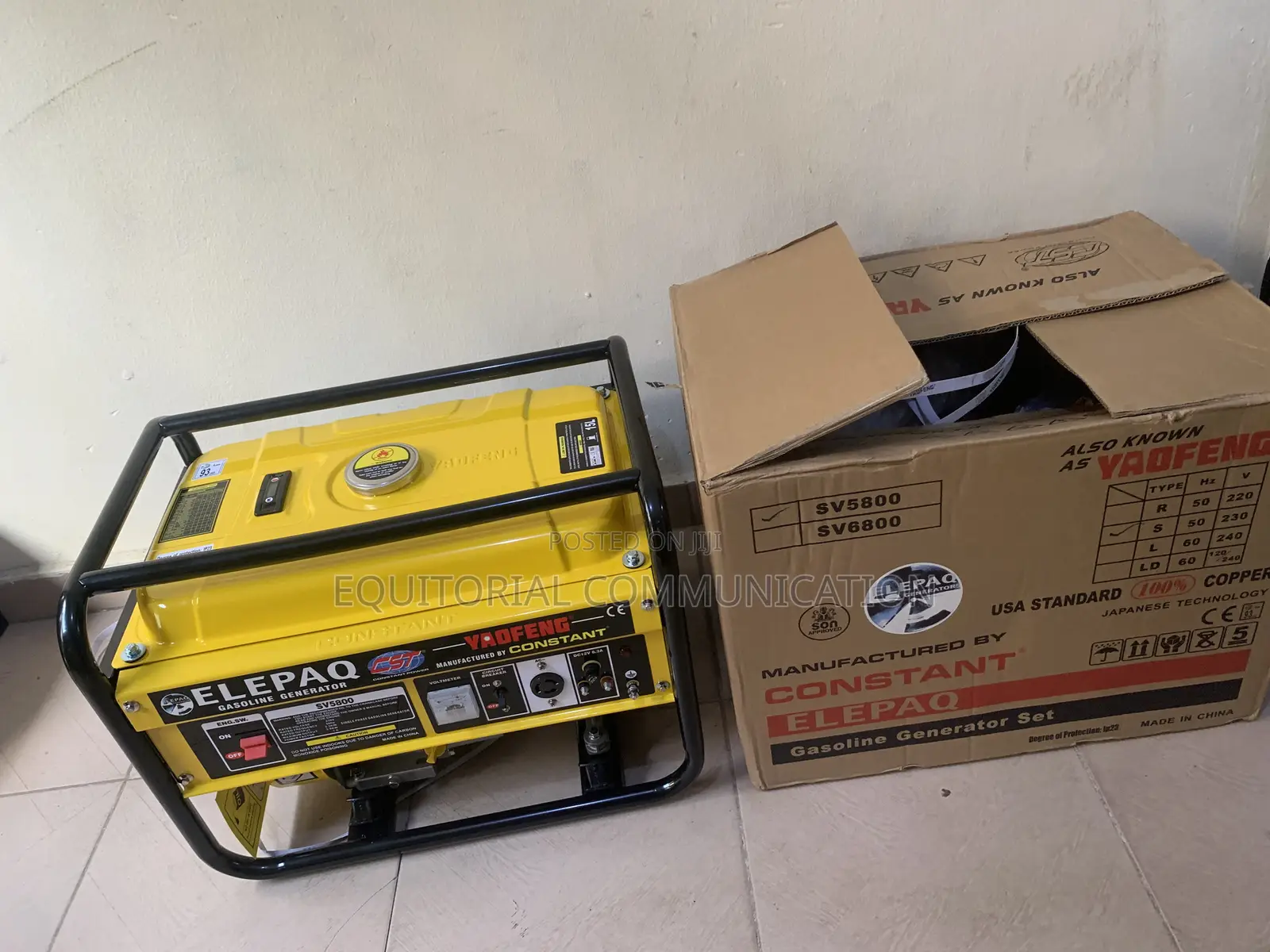 Elepaq Sv5800 3.5kva Generator – Performance and Fuel Efficiency