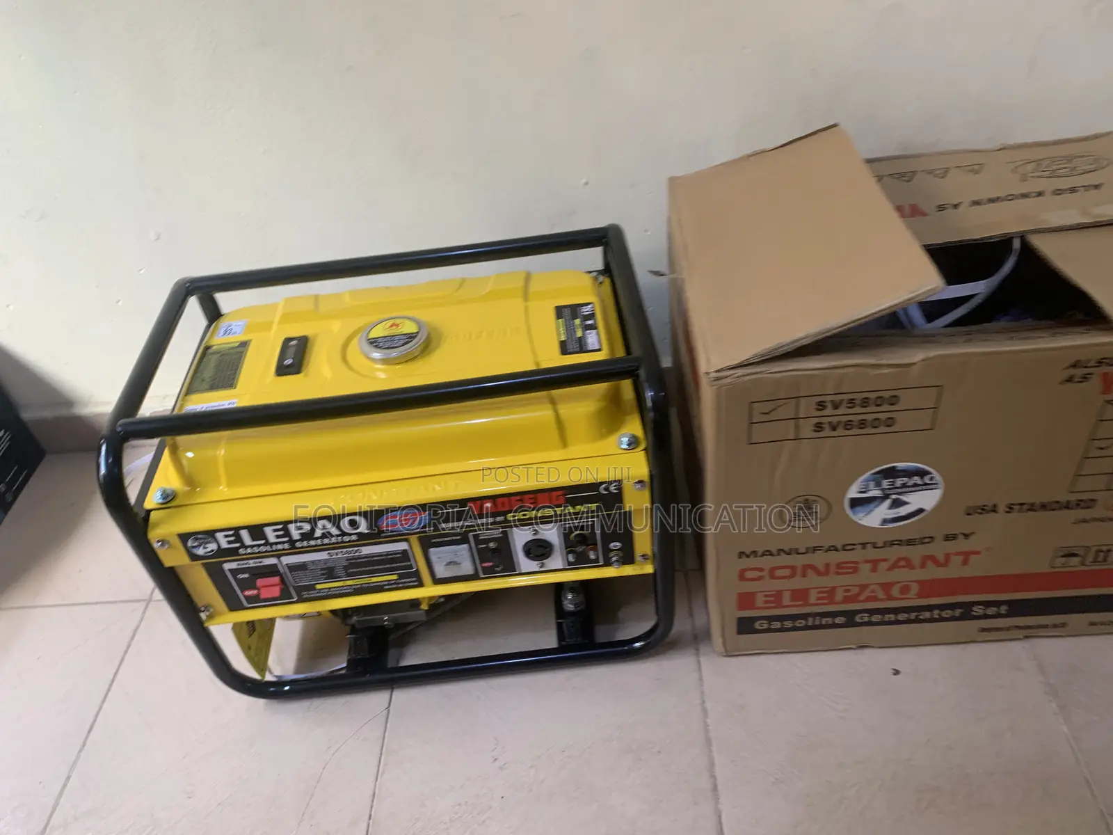 Elepaq Sv5800 Manual Start Generator – 100% Copper Coil