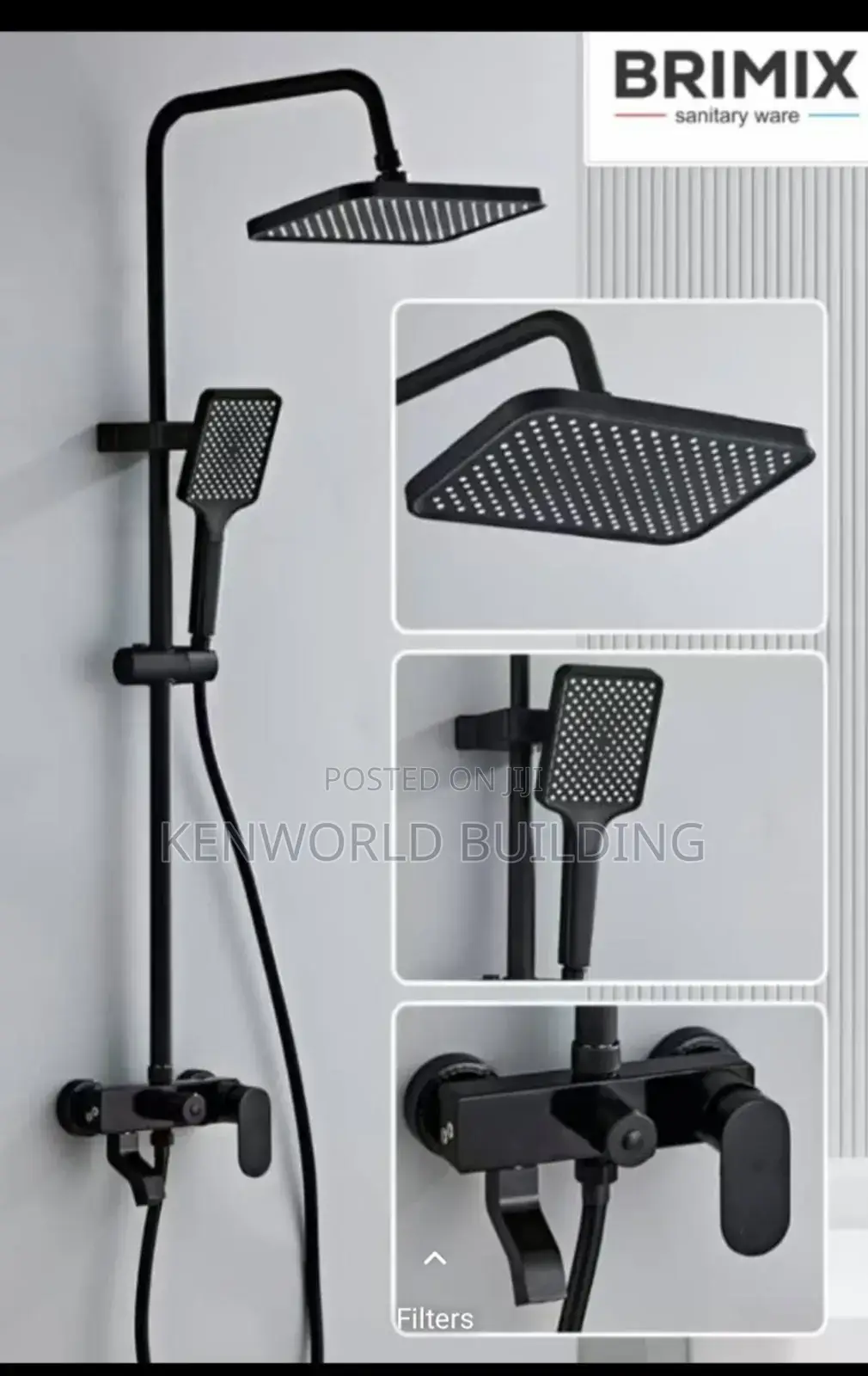 Classy Black Brimix Shower Mixer