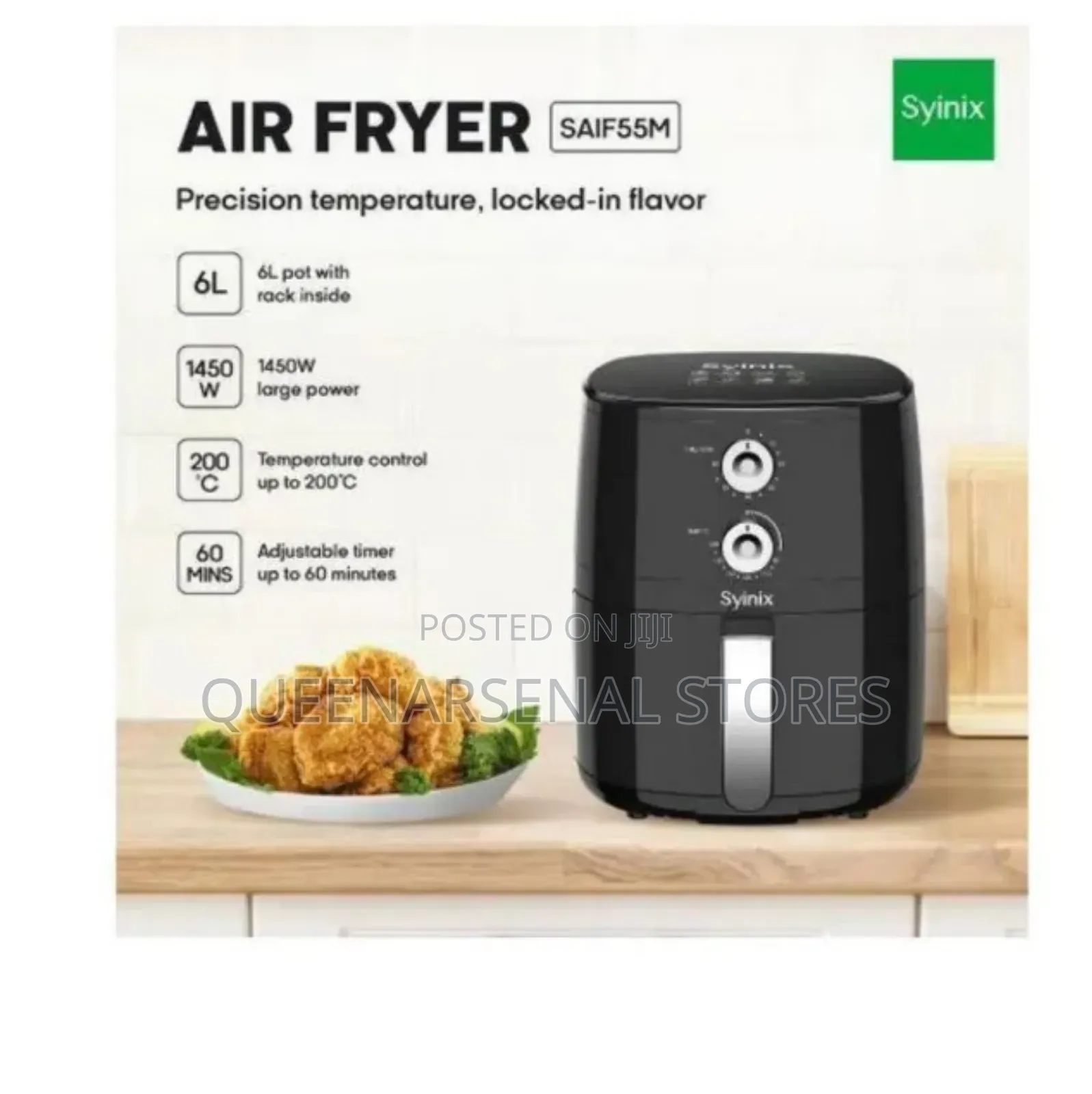 6l Syinix Airfryer
