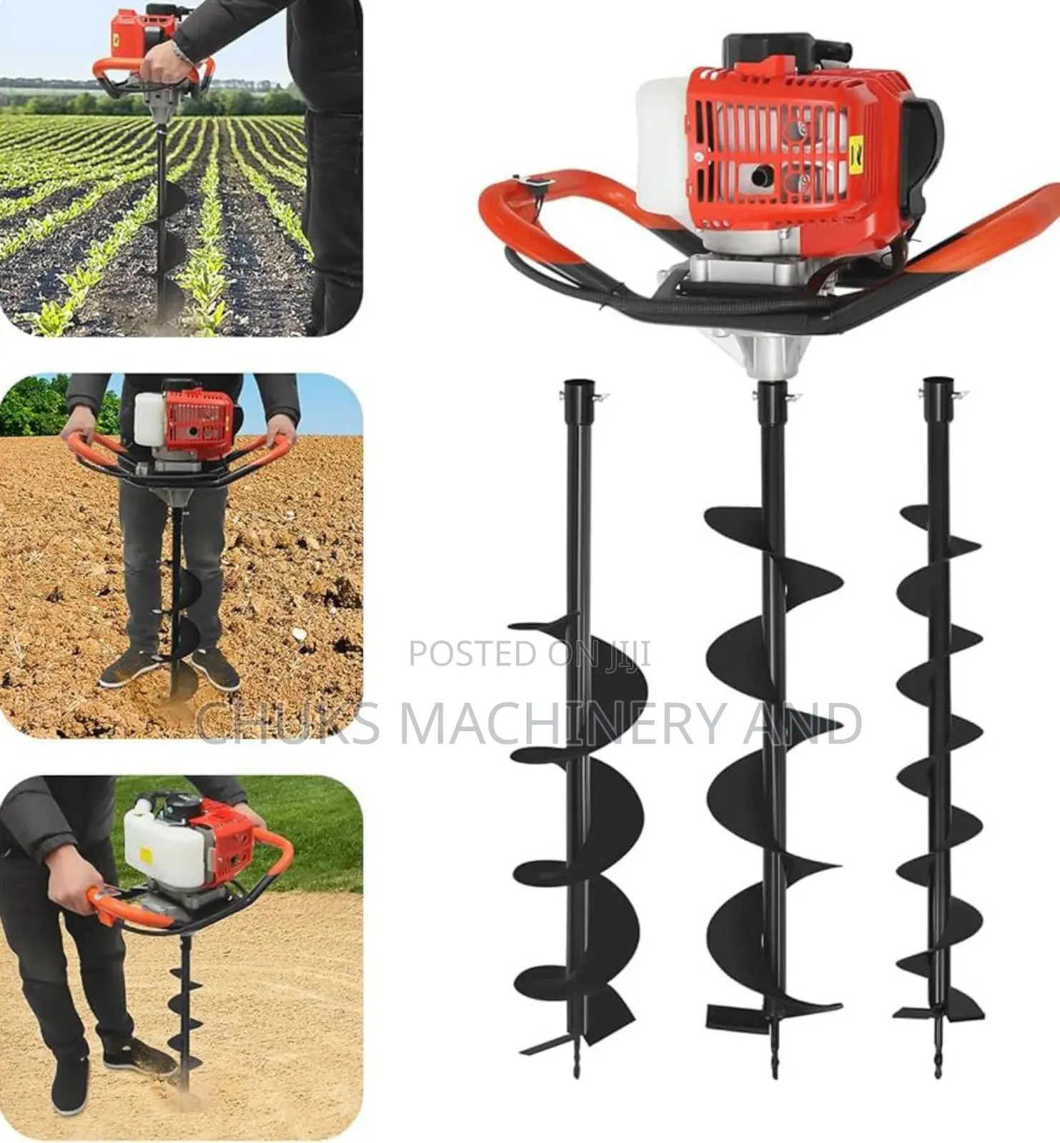 Earth Auger Drilling Machine