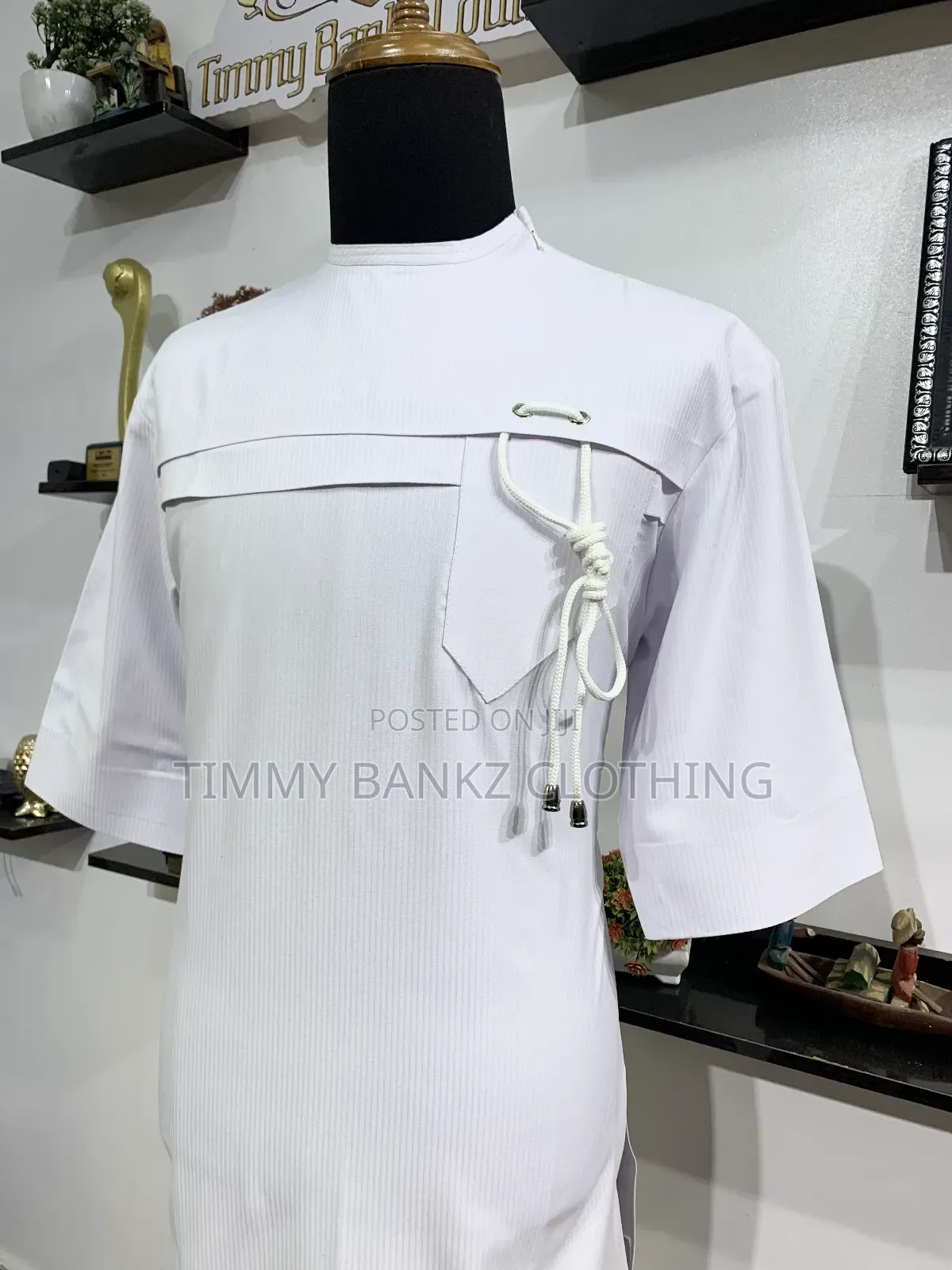 Classic All White Men's Kaftan.