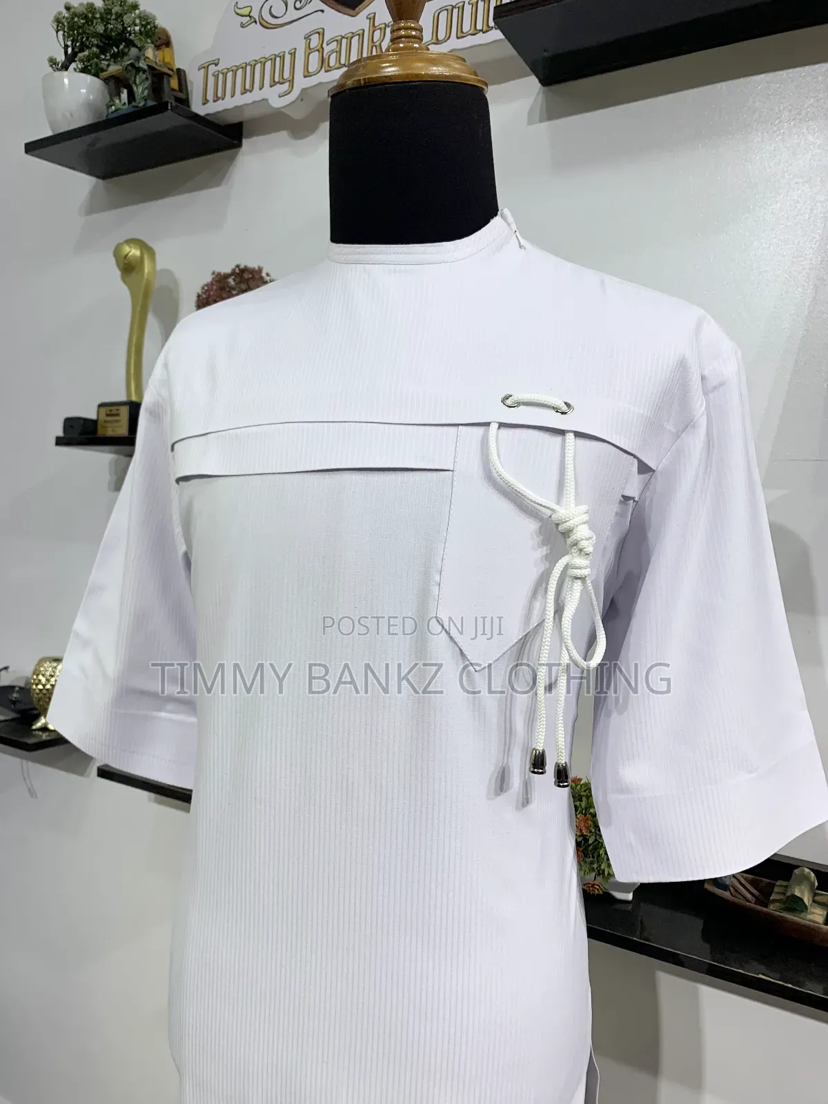 Classic All White Men's Kaftan.