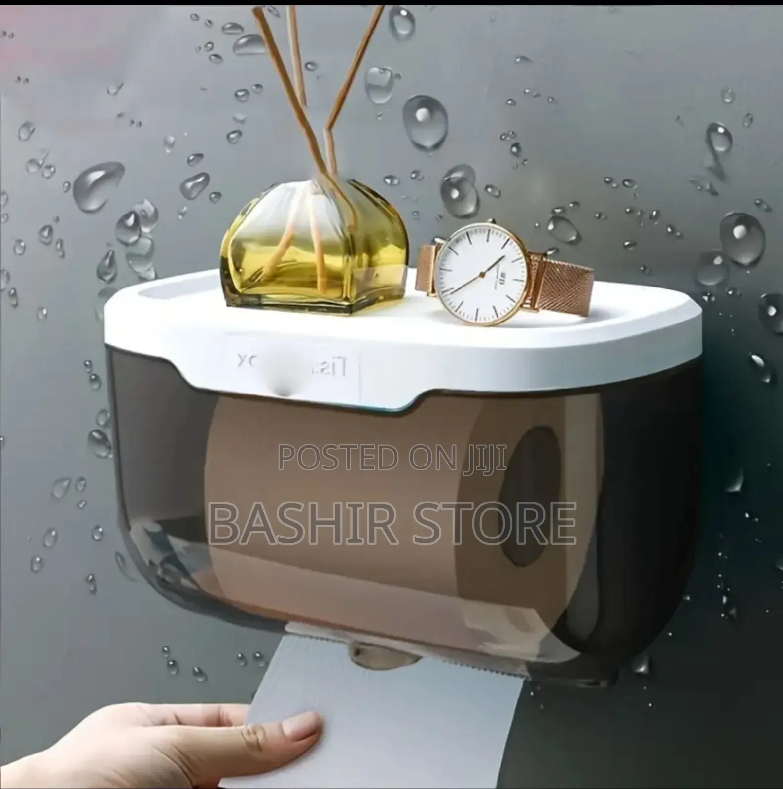Wall-Mounted, Waterproof Tissue Box