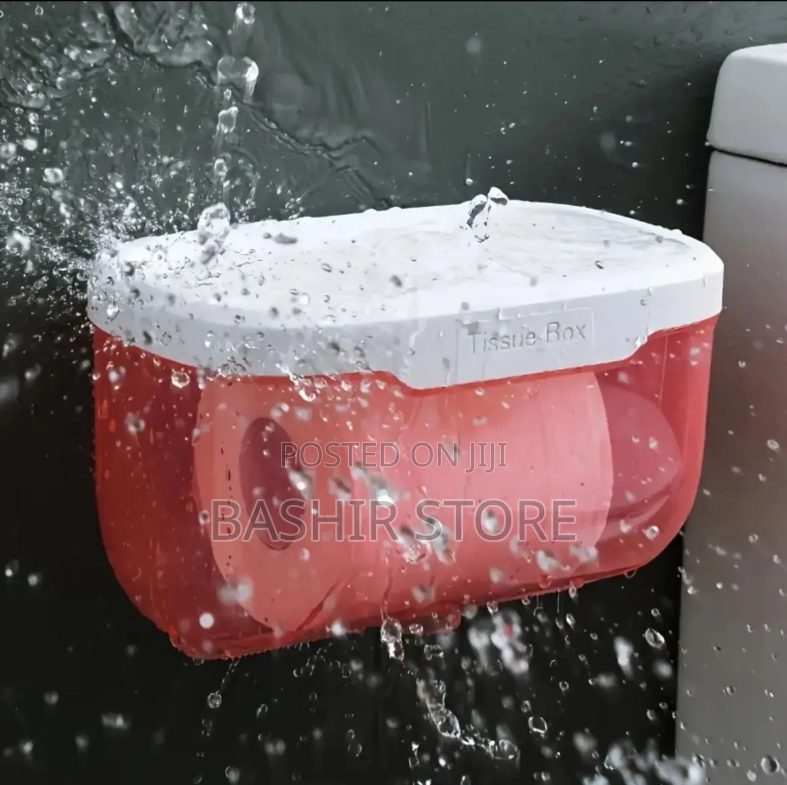 Wall-Mounted, Waterproof Tissue Box