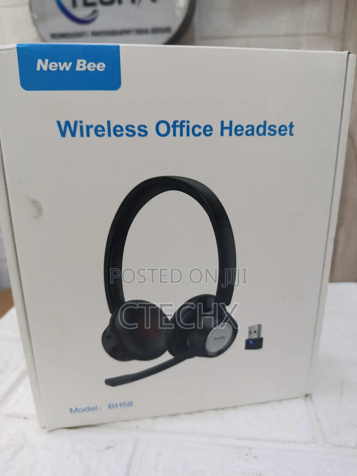 New Bee Wireless Headset Bluetooth Advanced Enc Mic 20hrs Talktime