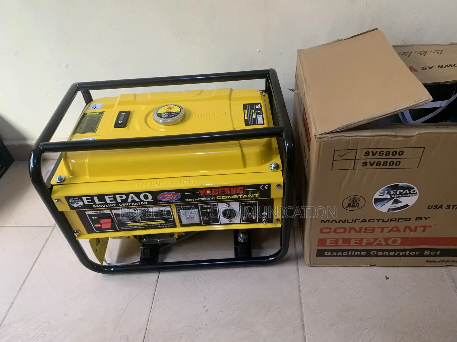 Elepaq 3.5kva Constant Sv5800 Generator –Reliable Power for Every Home