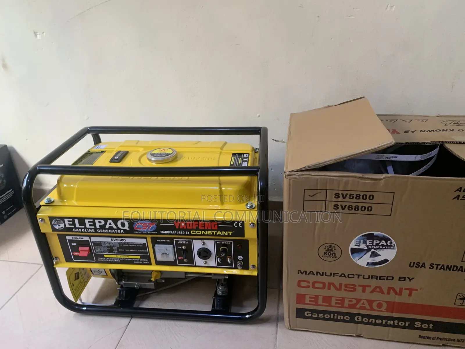 Elepaq 3.5kva Manual Copper Generator