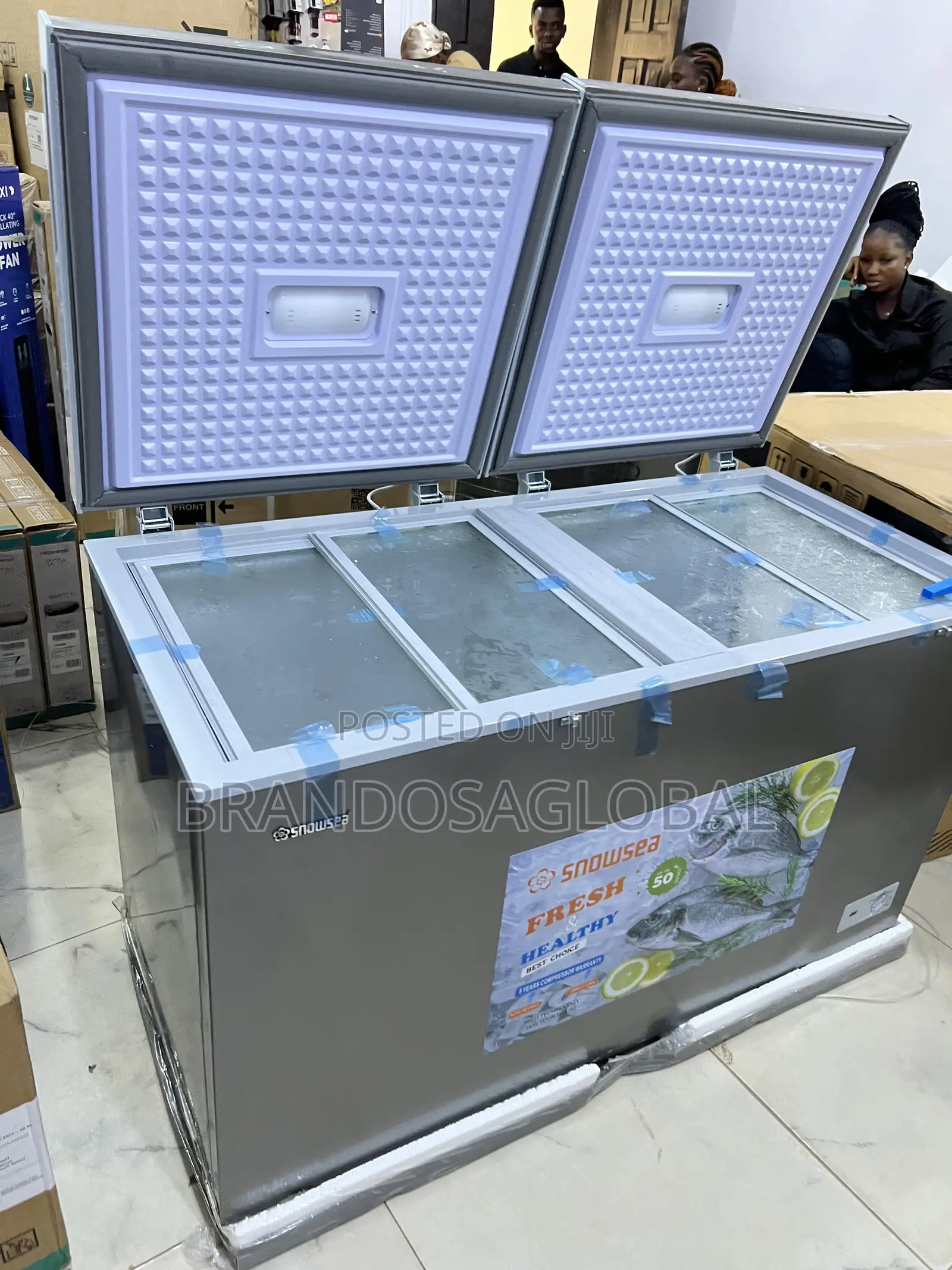 Snowsea 420l Chest Freezer Bd-600g With Low Noise Operation