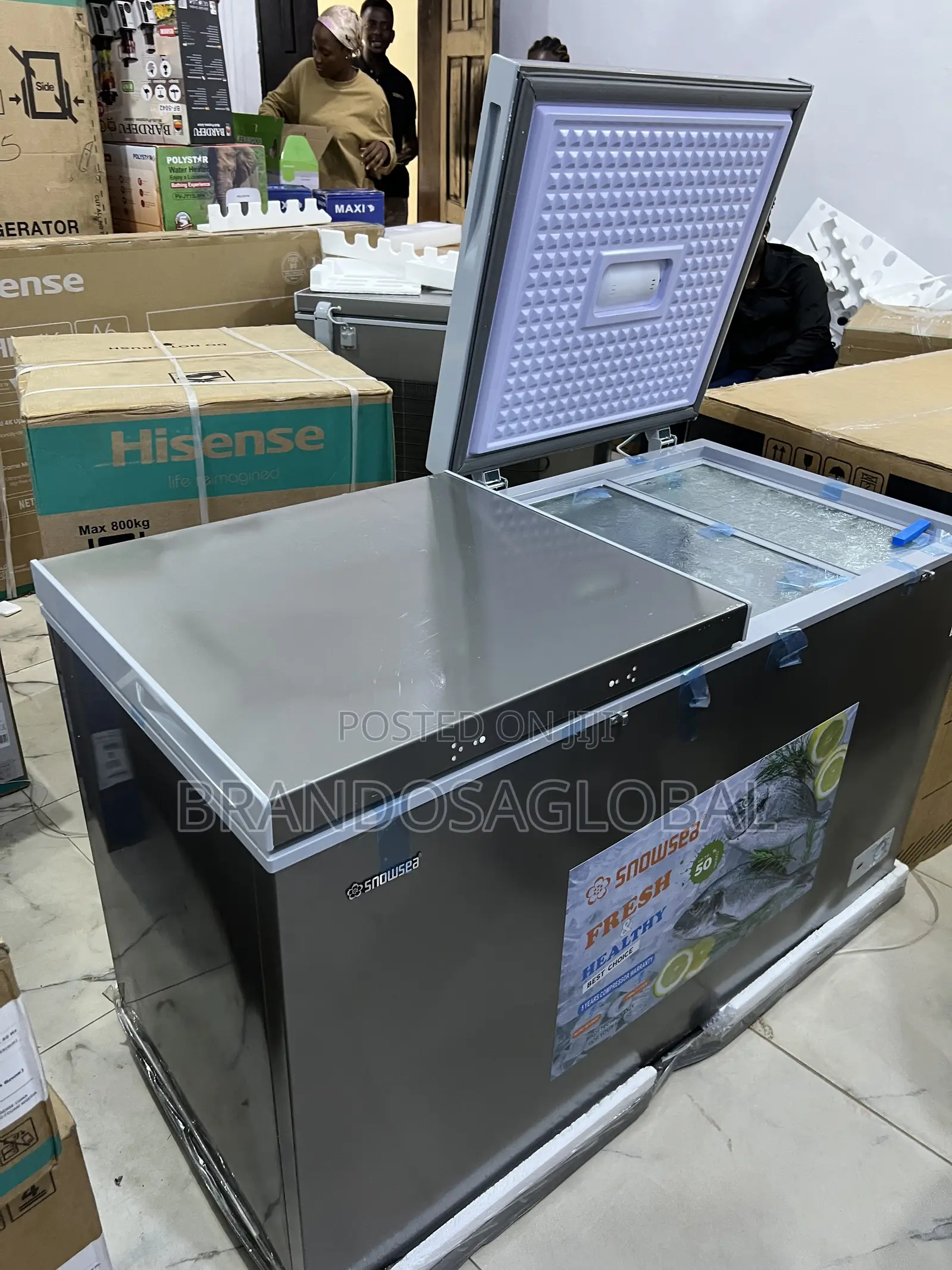 Snowsea Bd-600g 420l Freezer With Dual Cooling Sections