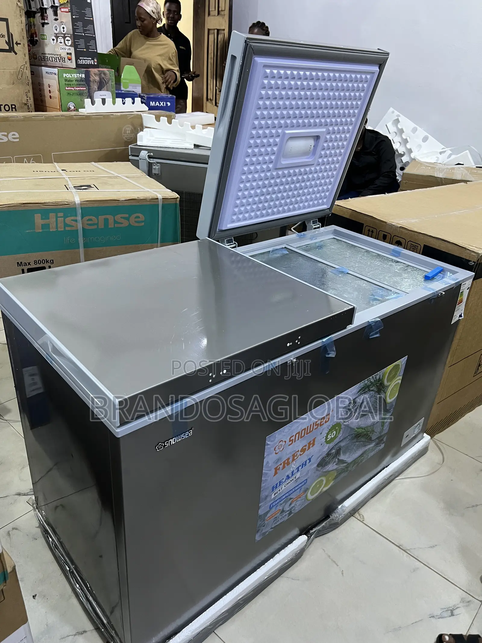 Bd-600g Snowsea 420l Heavy Capacity Freezer With Fast Cooling Coil