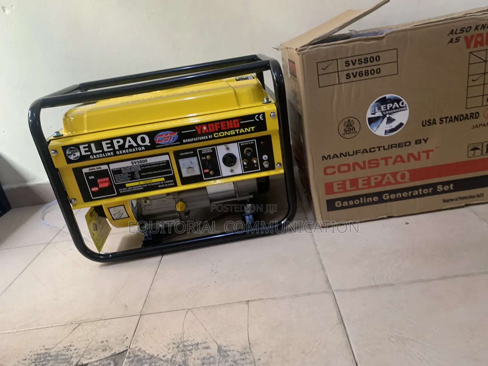 Elepaq Sv5800 3.5kva Manual Generator 100% Copper Coil