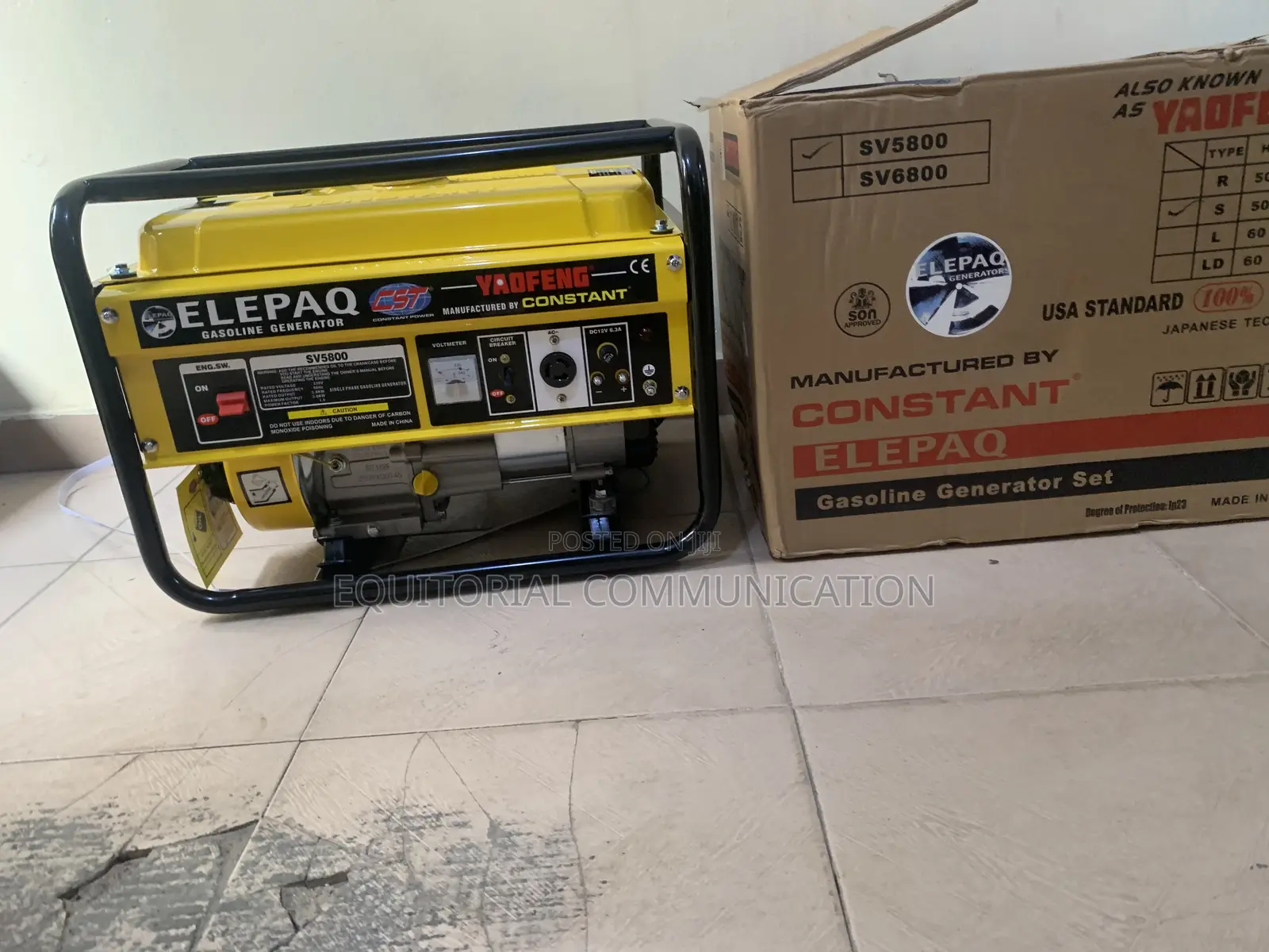 Elepaq Sv5800 Constant Generator – Maximum Output, Minimum Stress