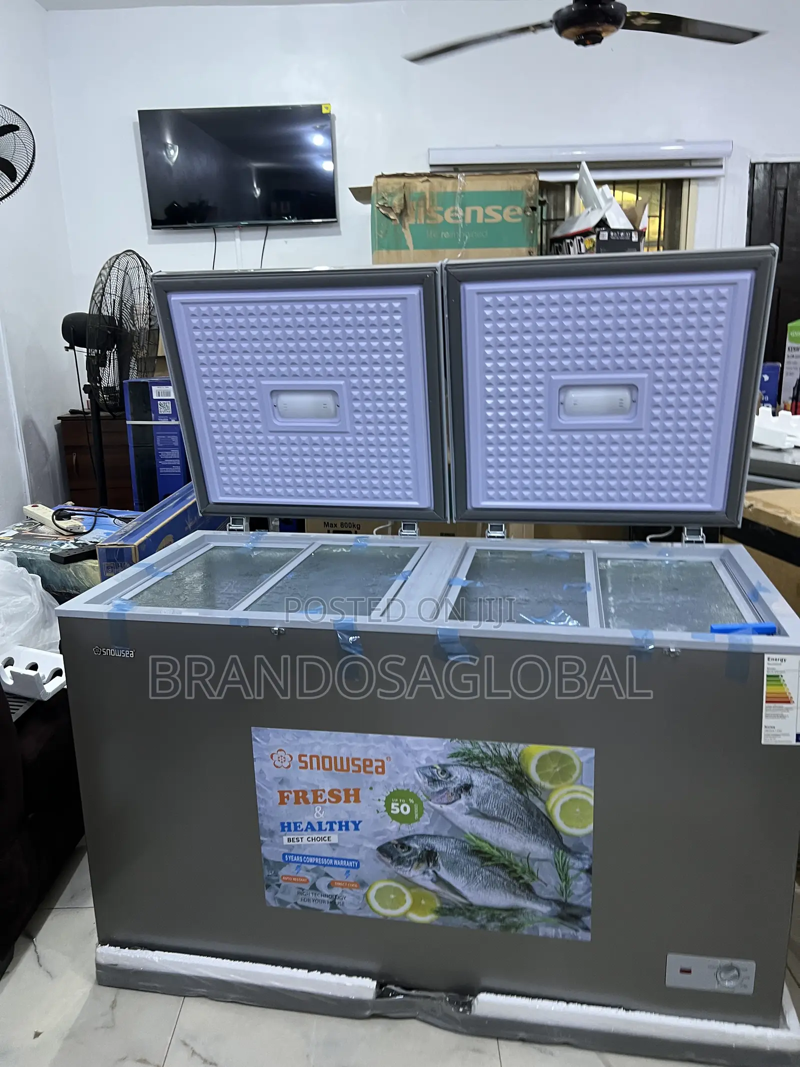 Snowsea 420l Chest Freezer Bd-600g With Long-Lasting Compressor