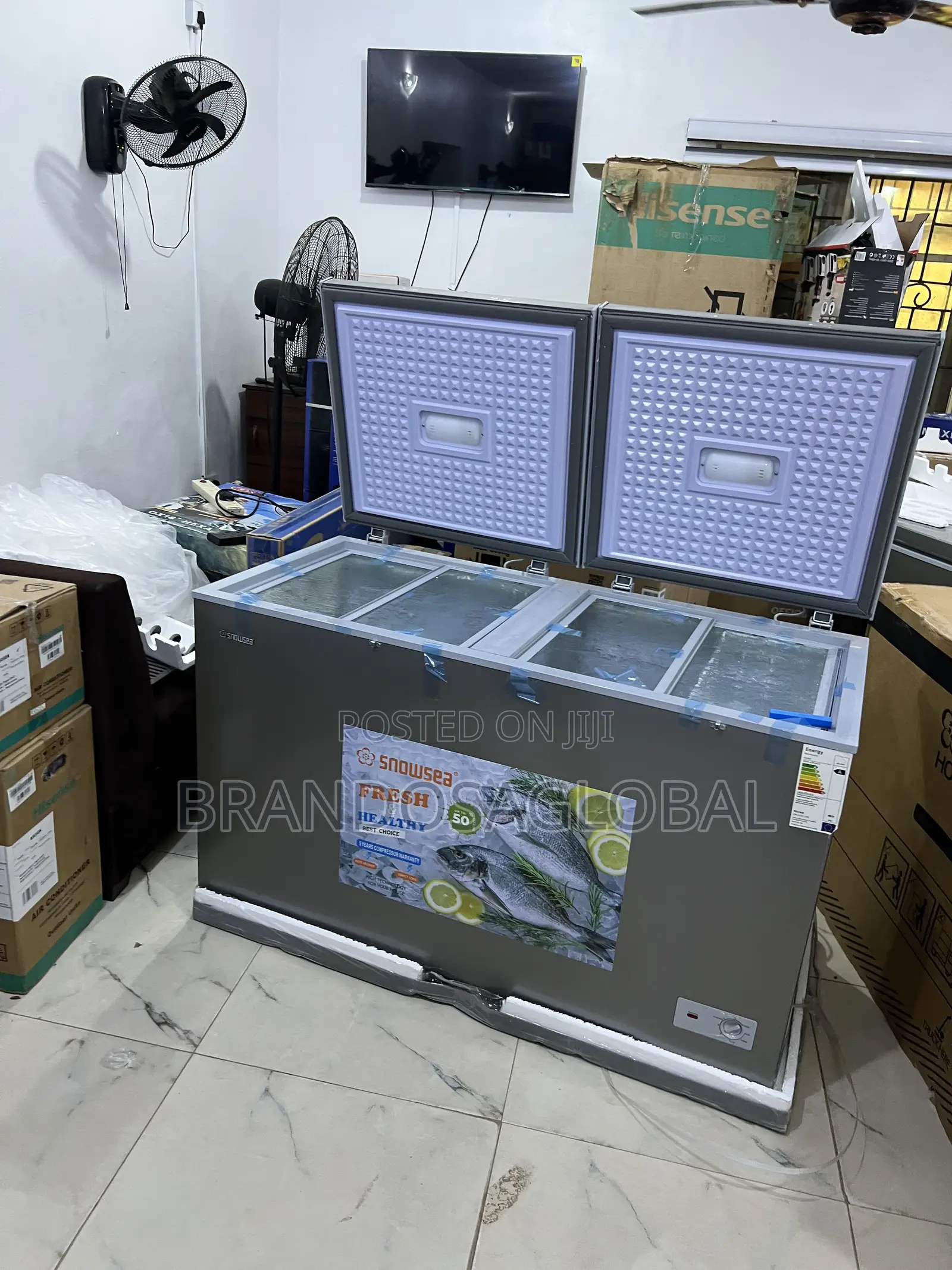 Snowsea 420l Bd-600g Freezer With Strong Anti-Rust Hinges