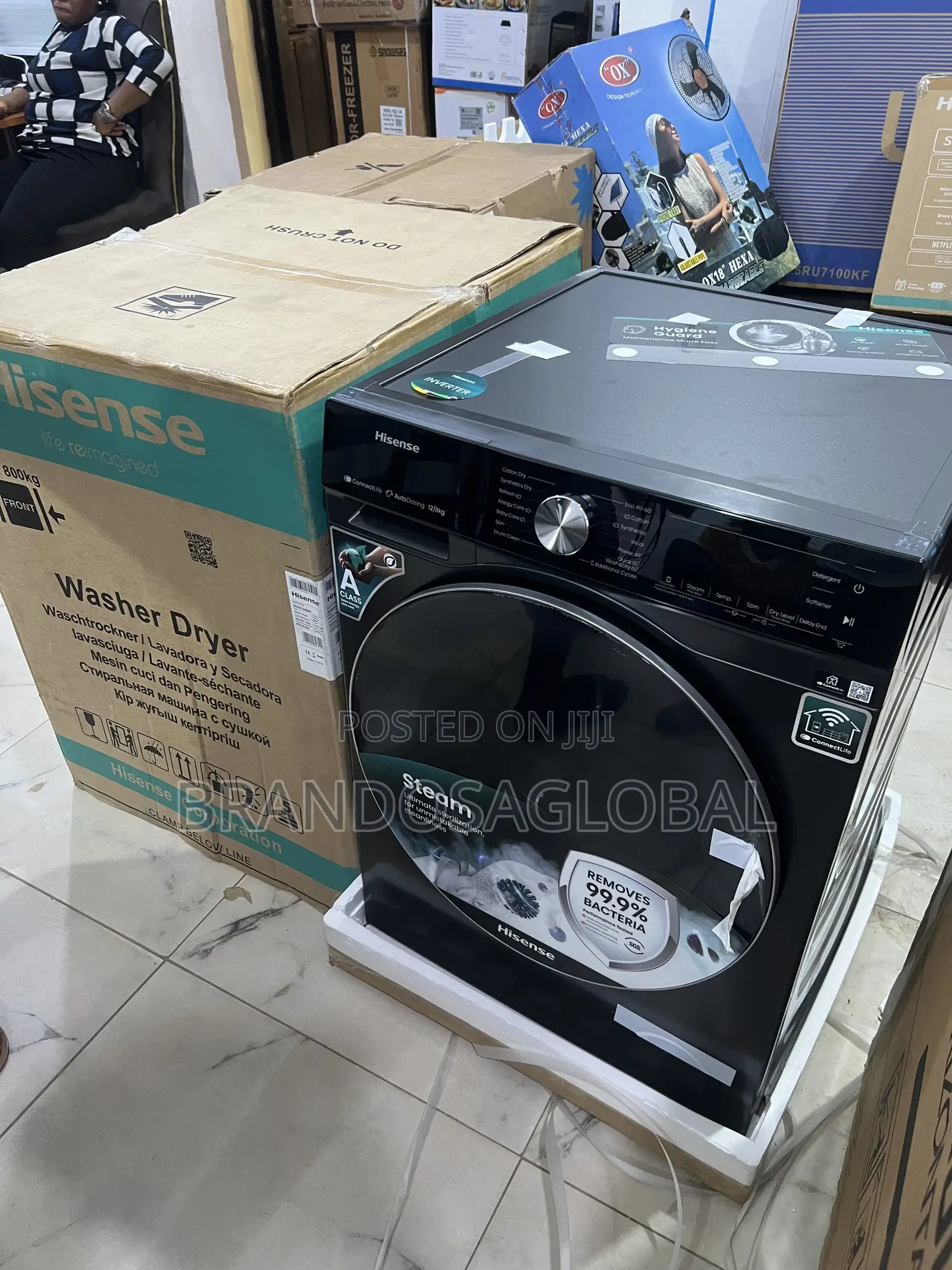 Hisense Washing Machine Front Load Washer Dryer 12/8kg