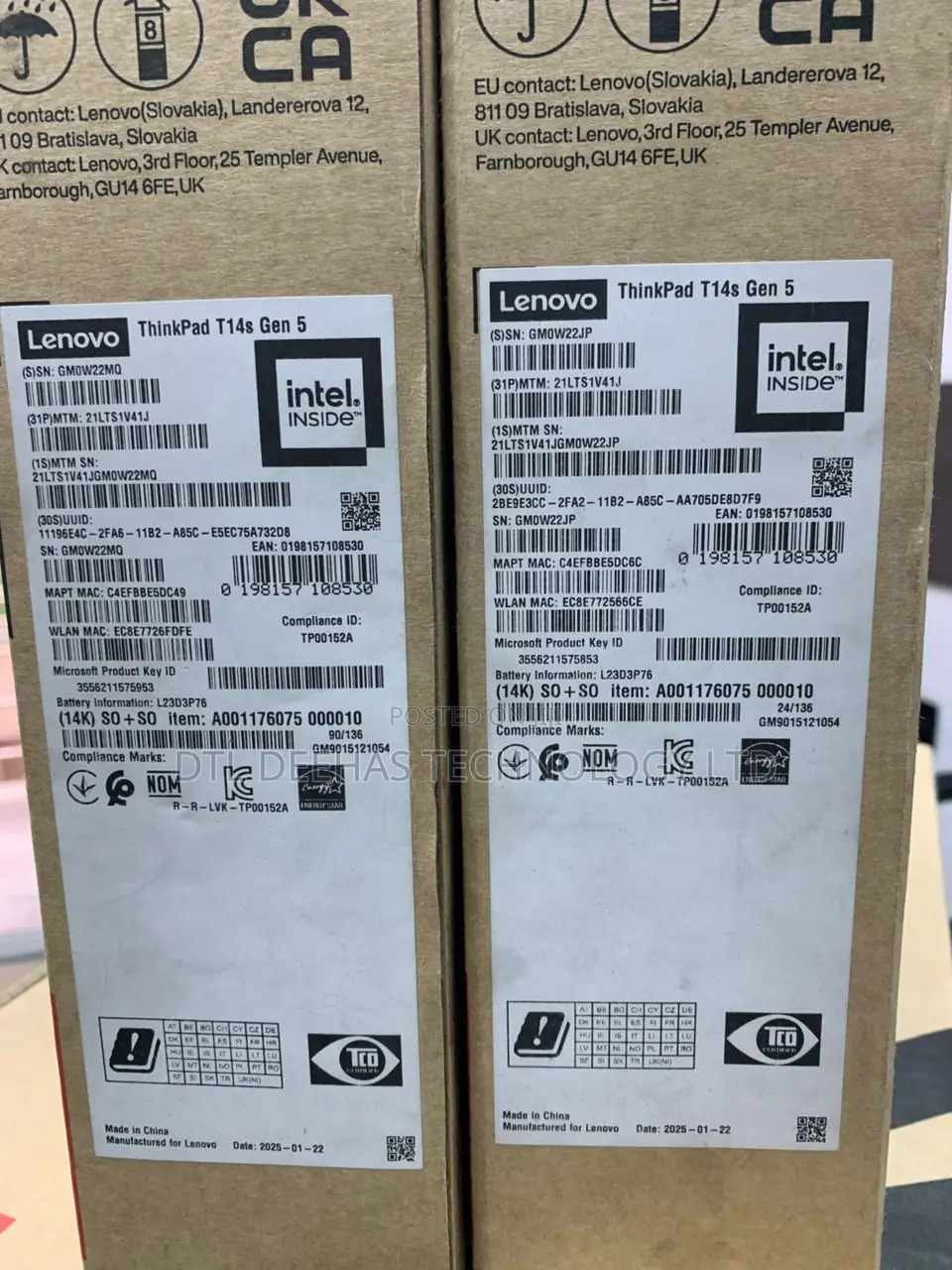 New Laptop Lenovo ThinkPad T14s G4 16GB Intel Core Ultra 5 SSD 512GB