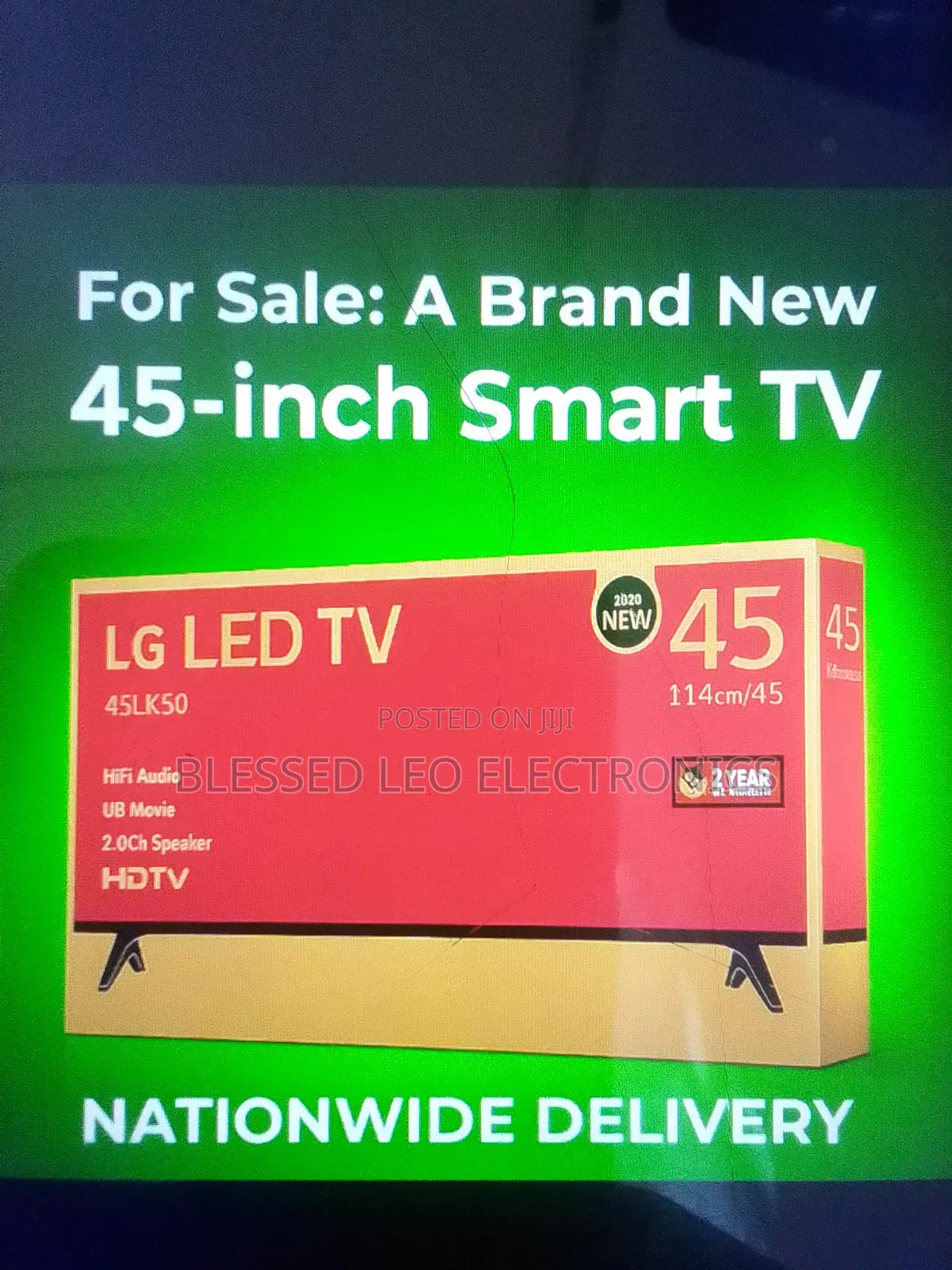45 Inches Smart Tv With Wifi Audio New Led 2025