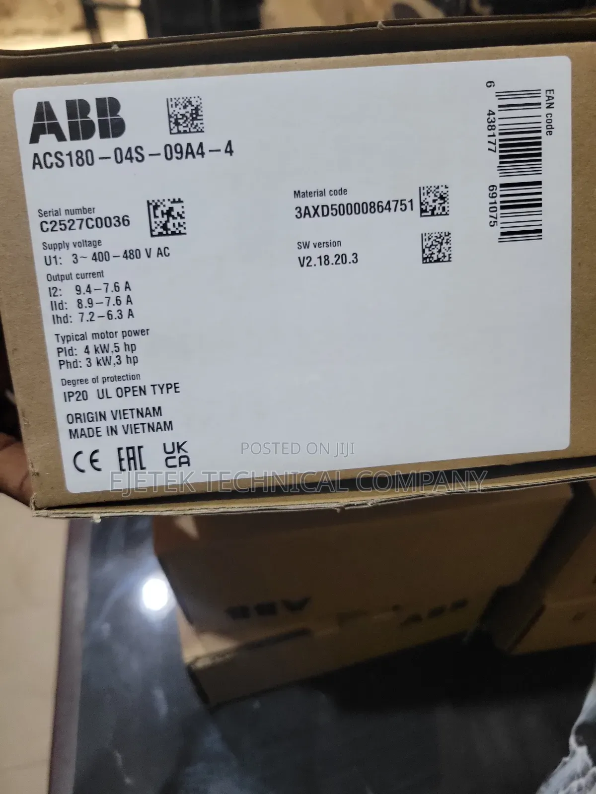 Abb 4kw VFD Speed Drive