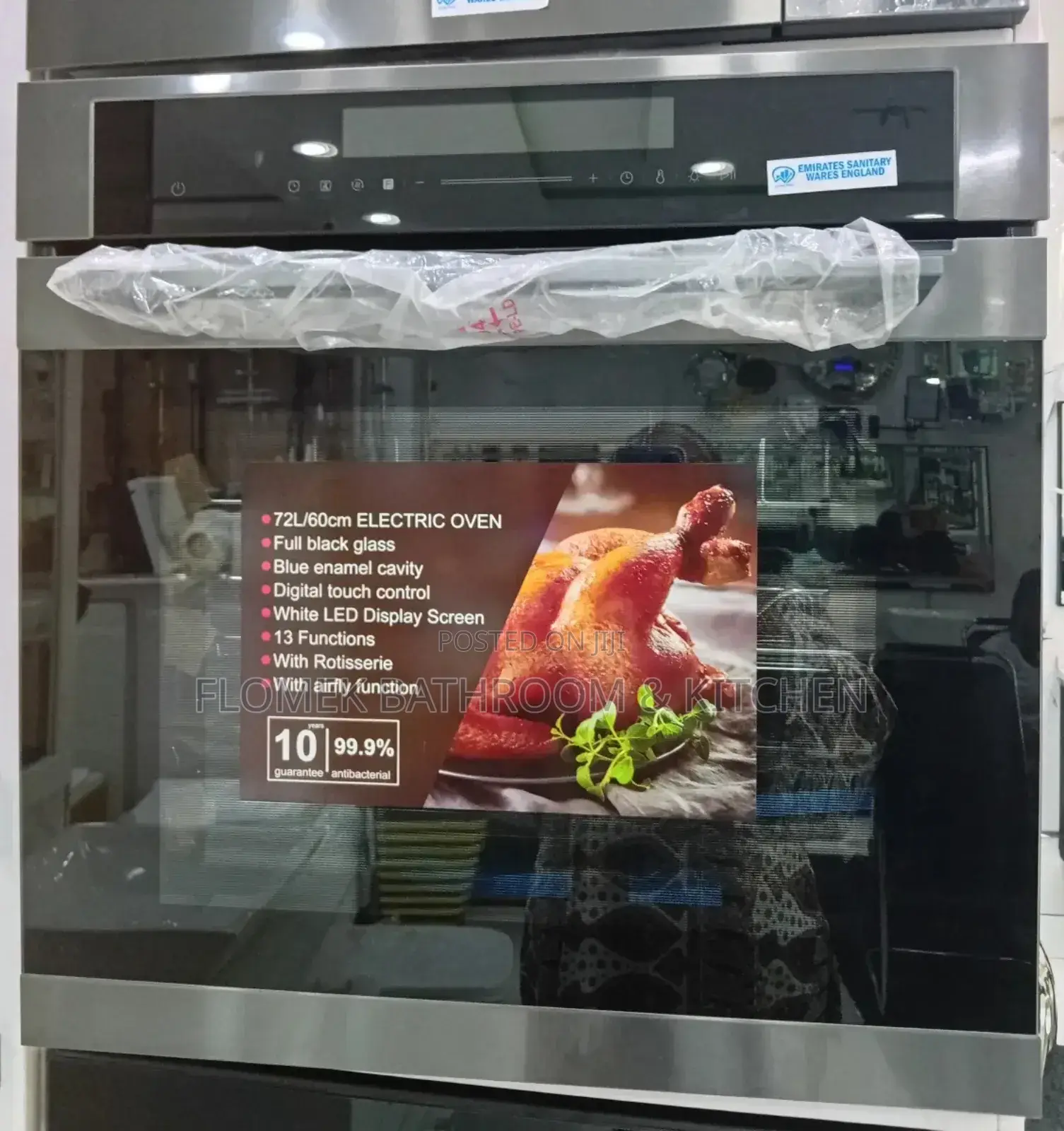72 Litres Digital Touch Control Electric Oven - With 13 Functions.