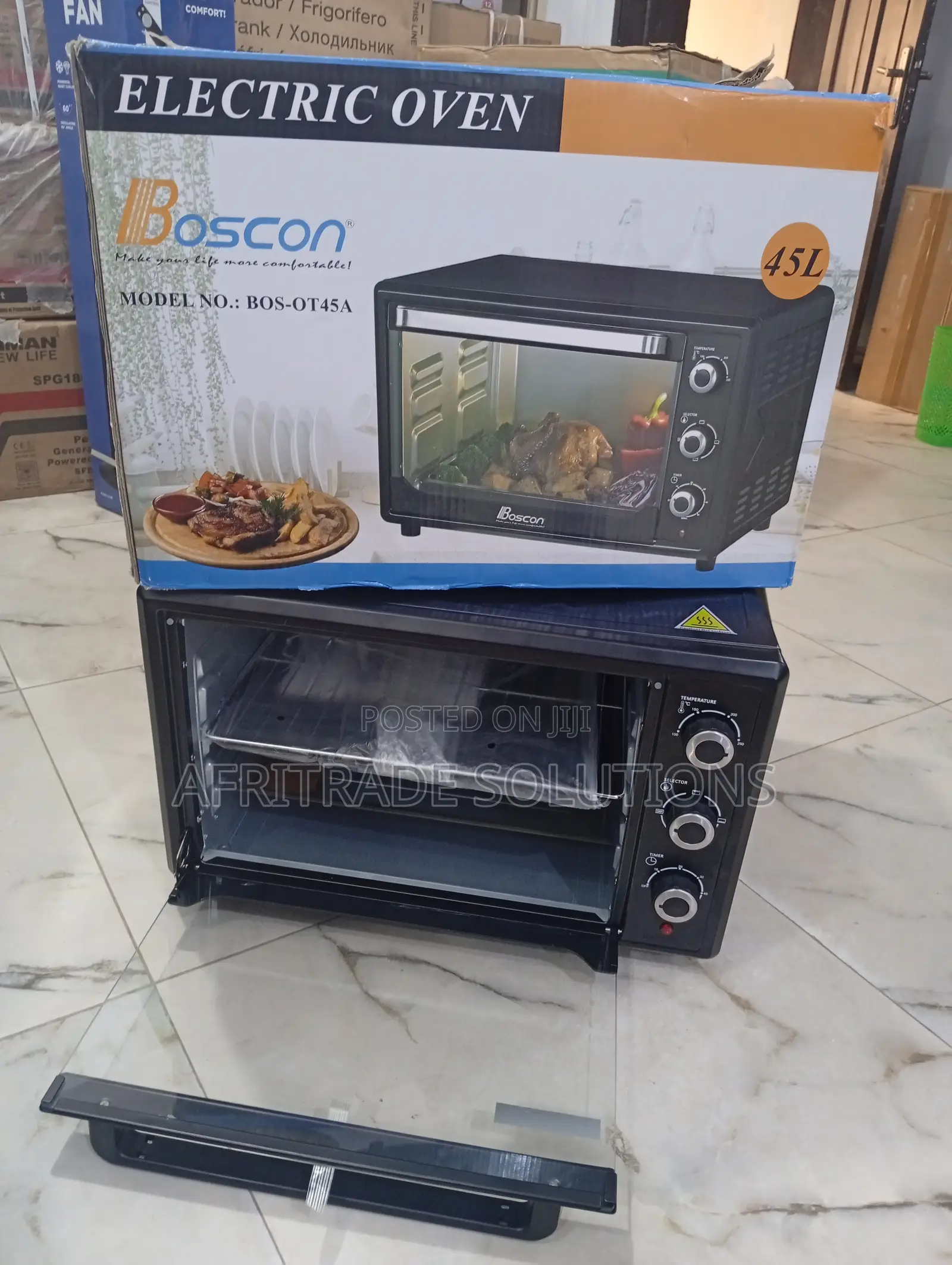 Boscon 45l Electric Oven for Home Baking and Roasting